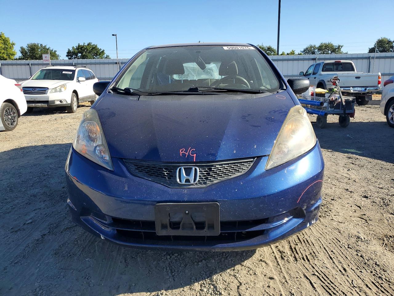 2010 Honda Fit Blue vin: JHMGE8H29AS027013