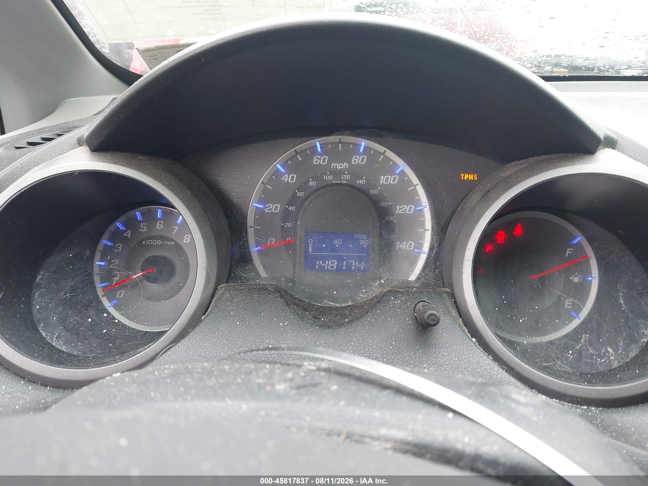 2010 Honda Fit Red vin: JHMGE8H2XAC004611