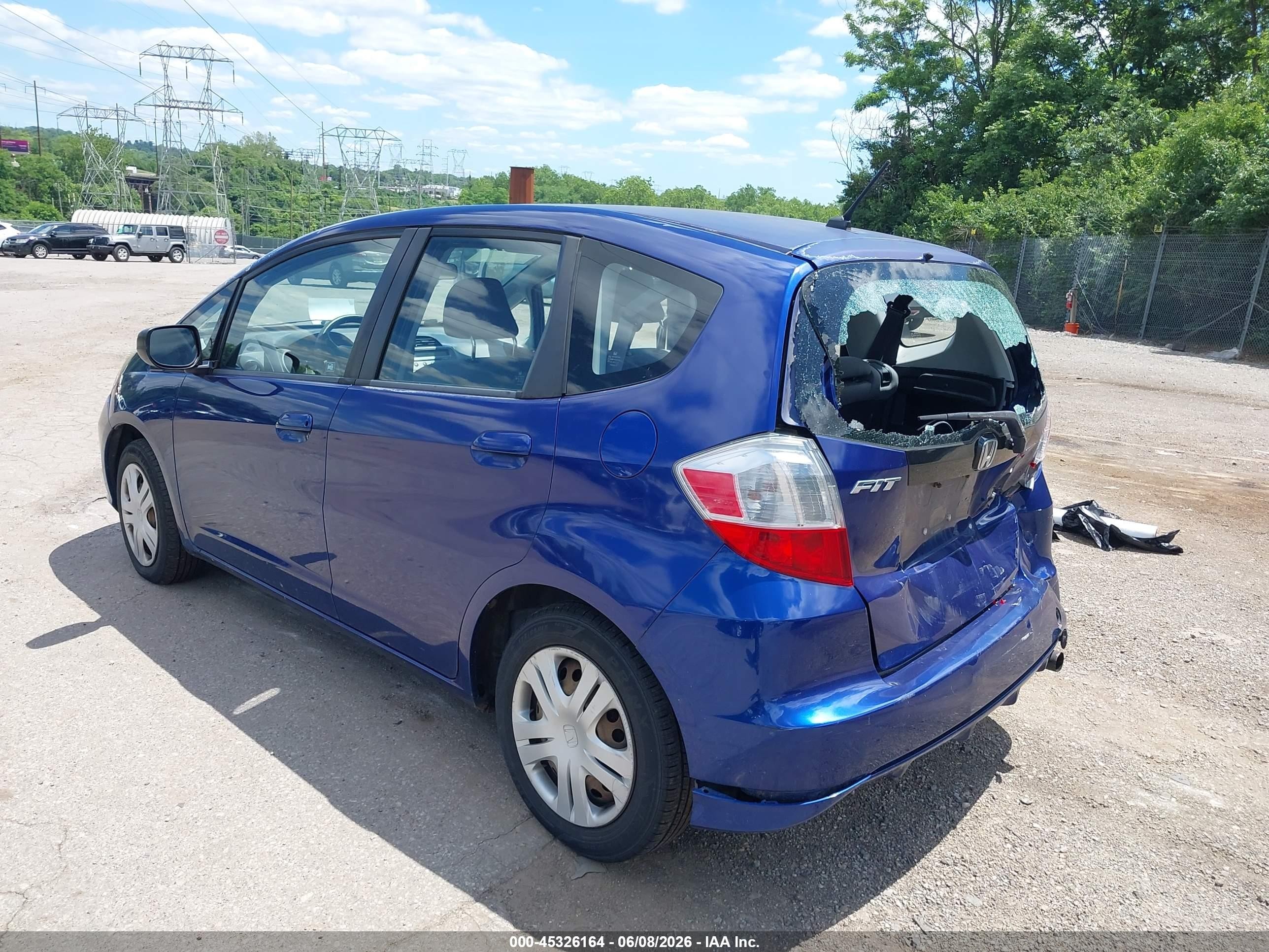 2010 Honda Fit   Blue vin: JHMGE8H2XAS012083