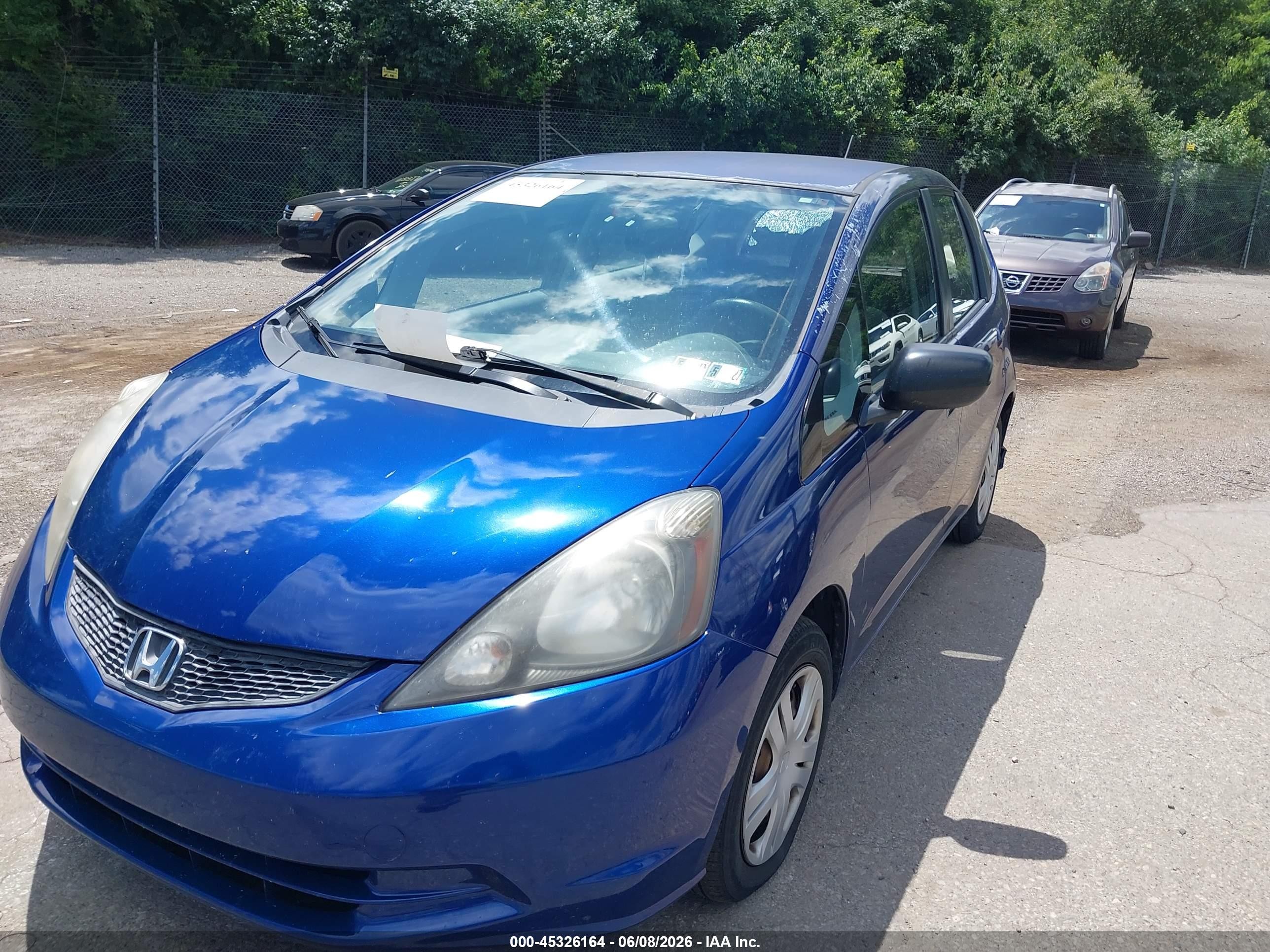 2010 Honda Fit   Blue vin: JHMGE8H2XAS012083