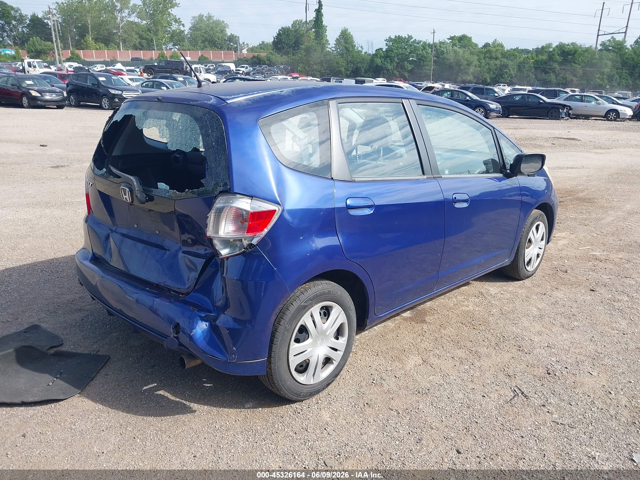 2010 Honda Fit   Blue vin: JHMGE8H2XAS012083