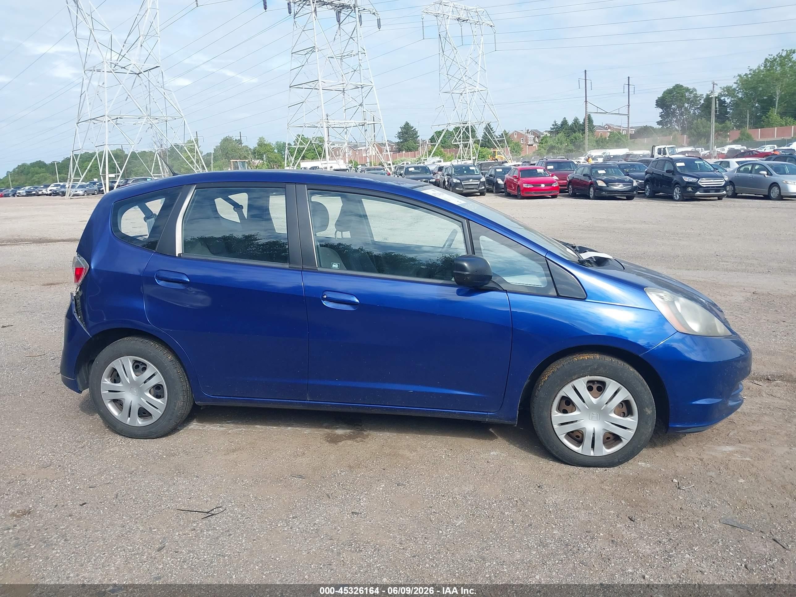2010 Honda Fit   Blue vin: JHMGE8H2XAS012083