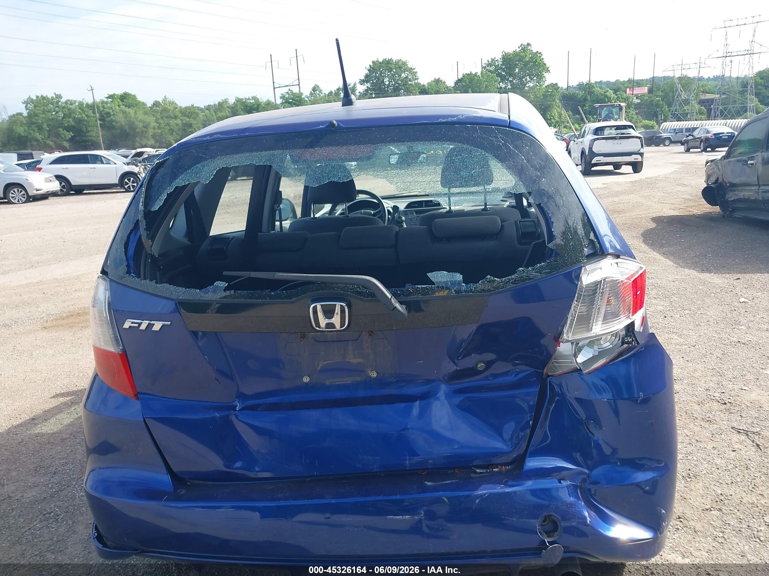 2010 Honda Fit   Blue vin: JHMGE8H2XAS012083