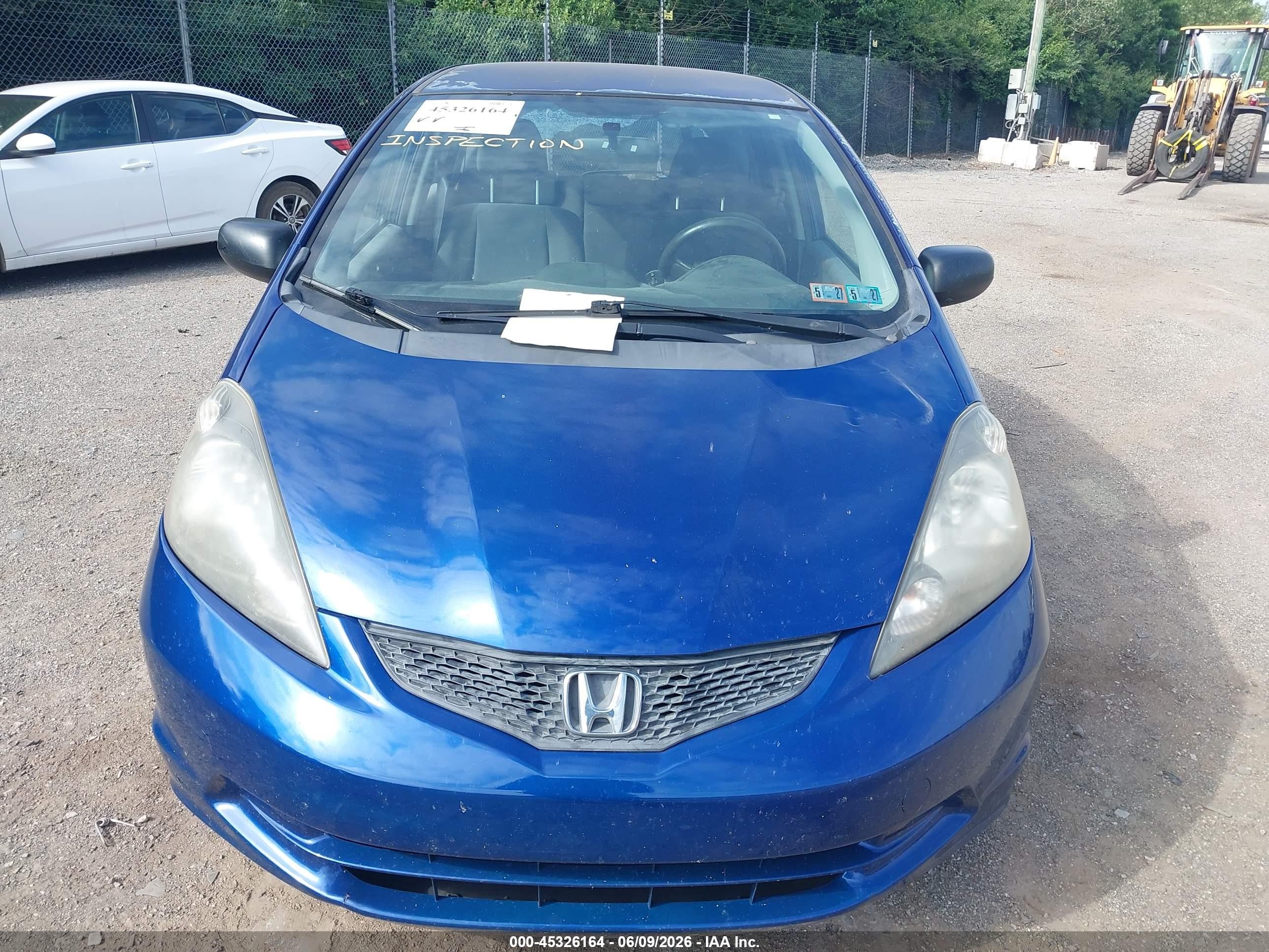 2010 Honda Fit   Blue vin: JHMGE8H2XAS012083