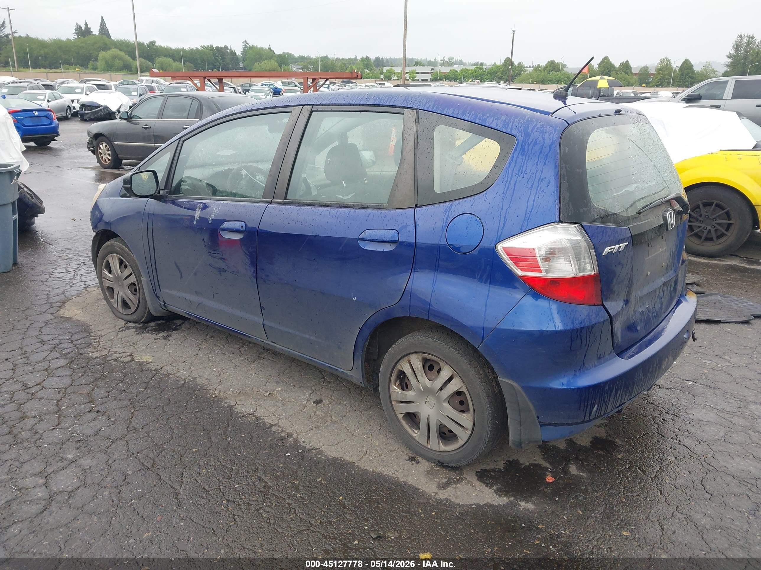 2010 Honda Fit   Blue vin: JHMGE8H2XAS019504