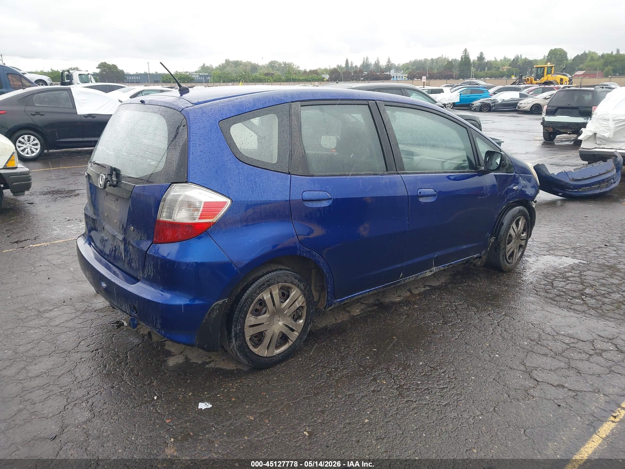 2010 Honda Fit   Blue vin: JHMGE8H2XAS019504