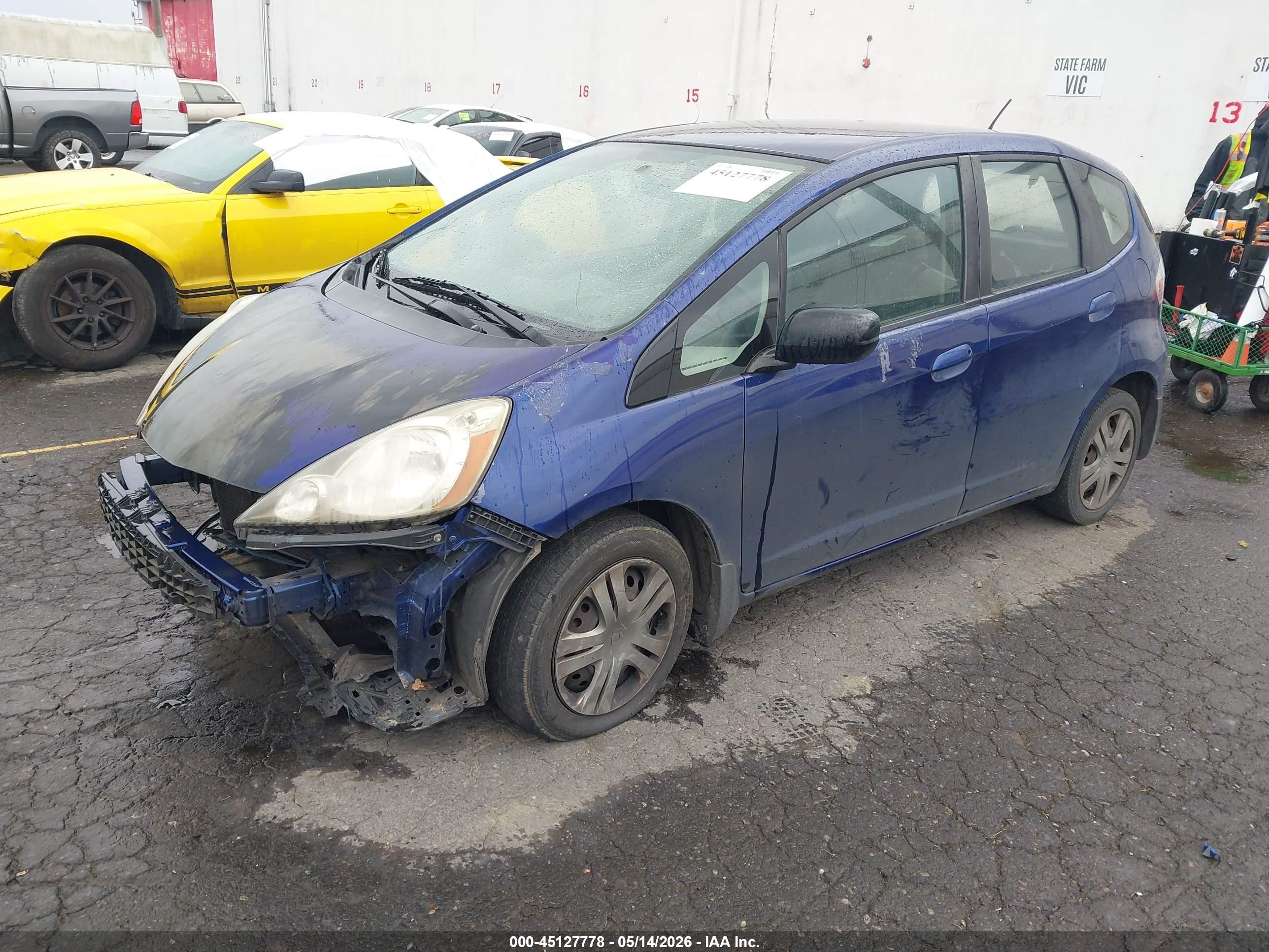 2010 Honda Fit   Blue vin: JHMGE8H2XAS019504