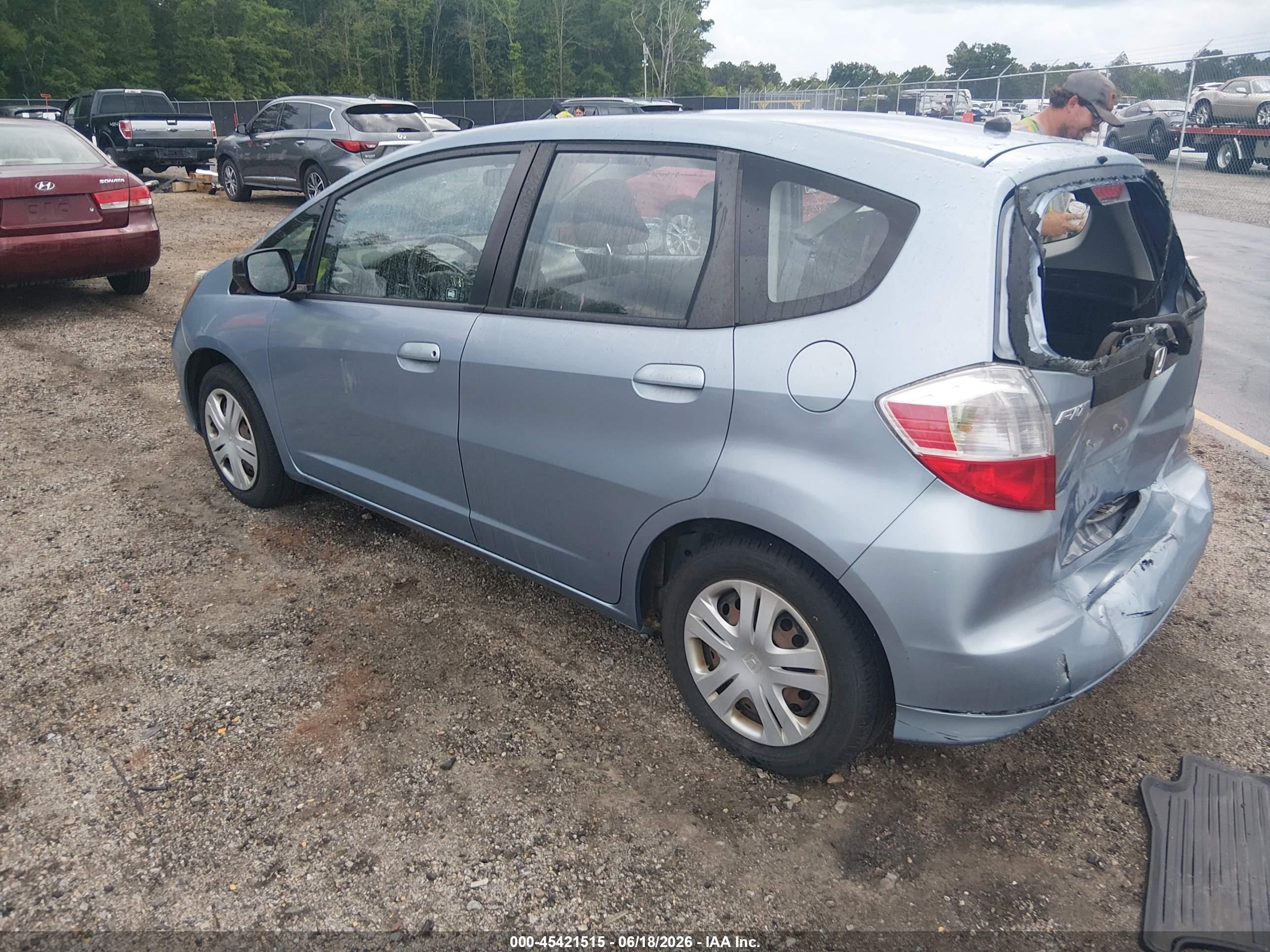 2011 Honda Fit Blue vin: JHMGE8H30BC020651