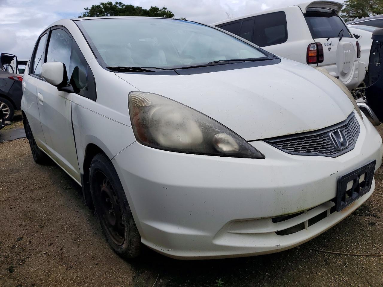 2012 Honda Fit White vin: JHMGE8H30CC035703