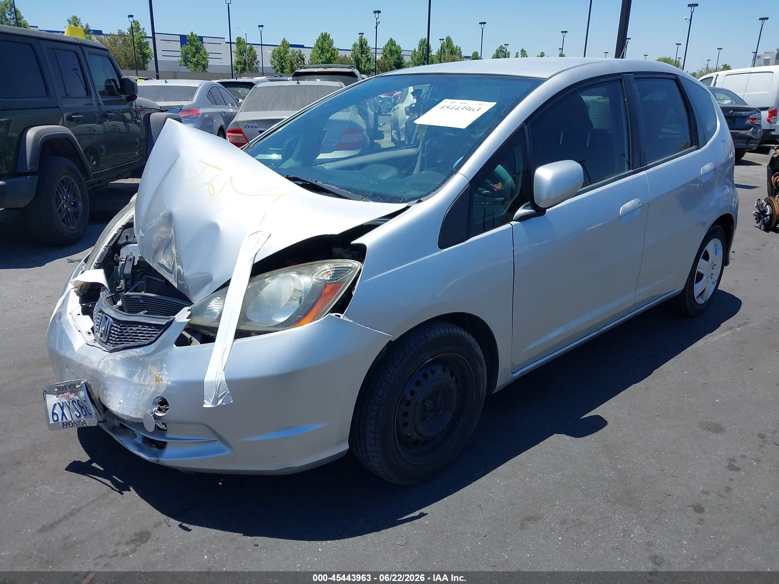 2012 Honda Fit   Silver vin: JHMGE8H30CC037547