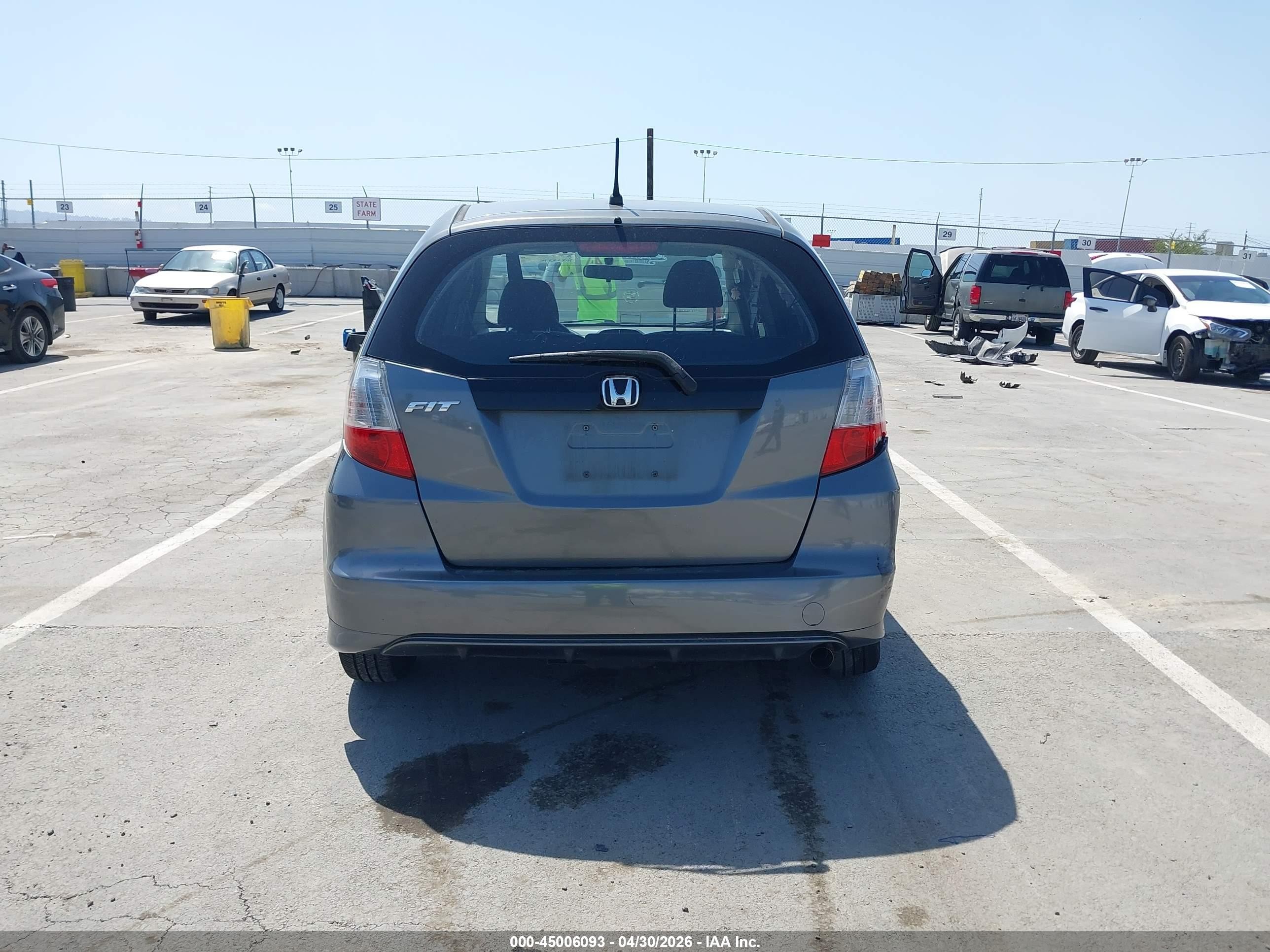 2012 Honda Fit   Gray vin: JHMGE8H30CC037872