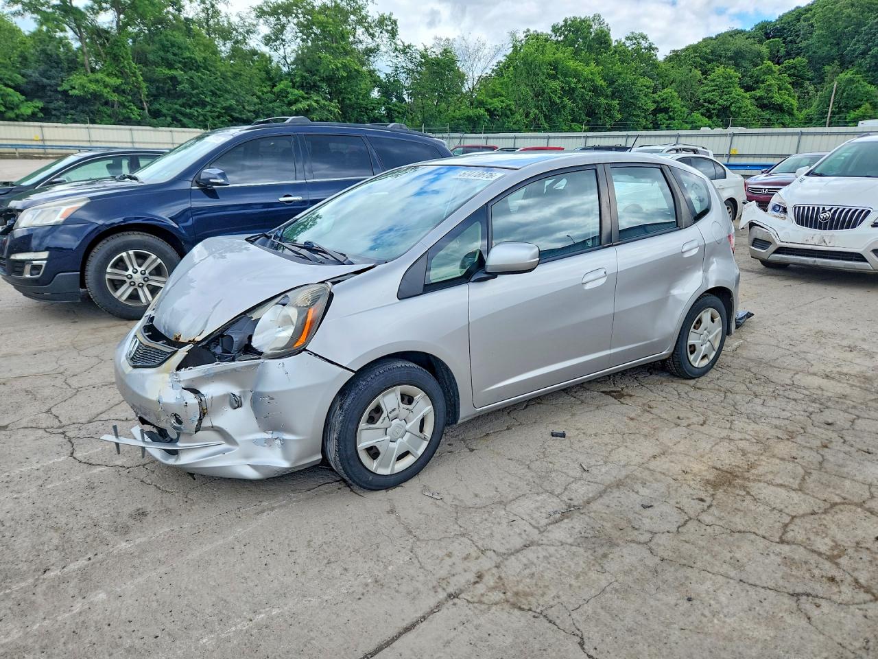 2012 Honda Fit Silver vin: JHMGE8H30CS002318