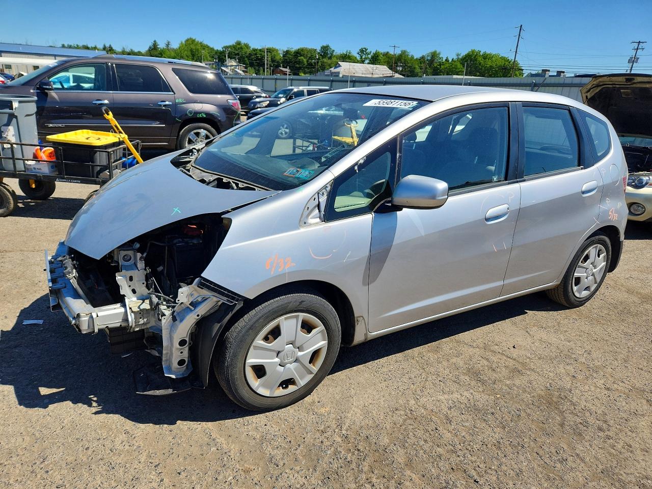 2012 Honda Fit Silver vin: JHMGE8H30CS004411