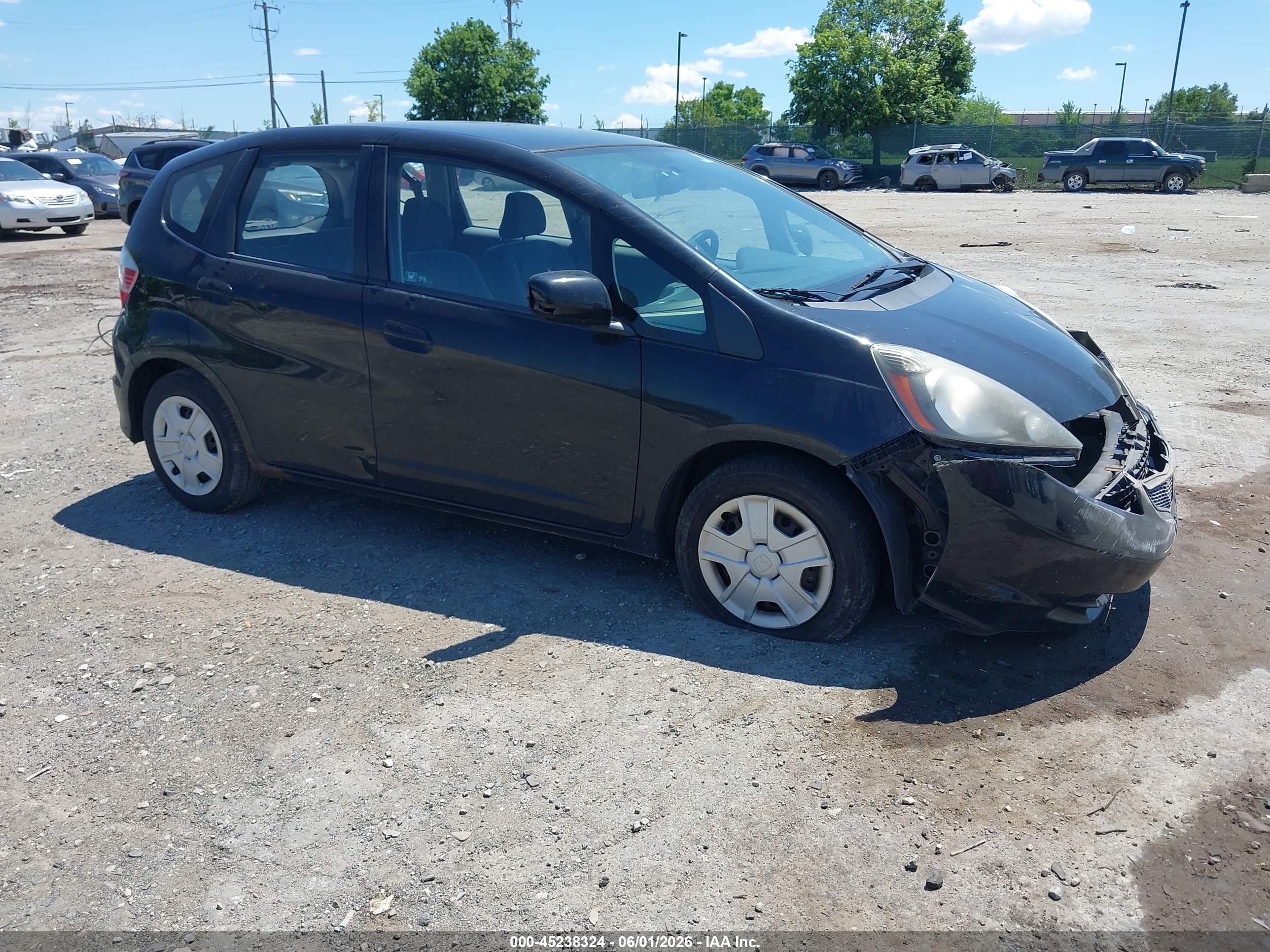 2012 Honda Fit   Black vin: JHMGE8H30CS008121