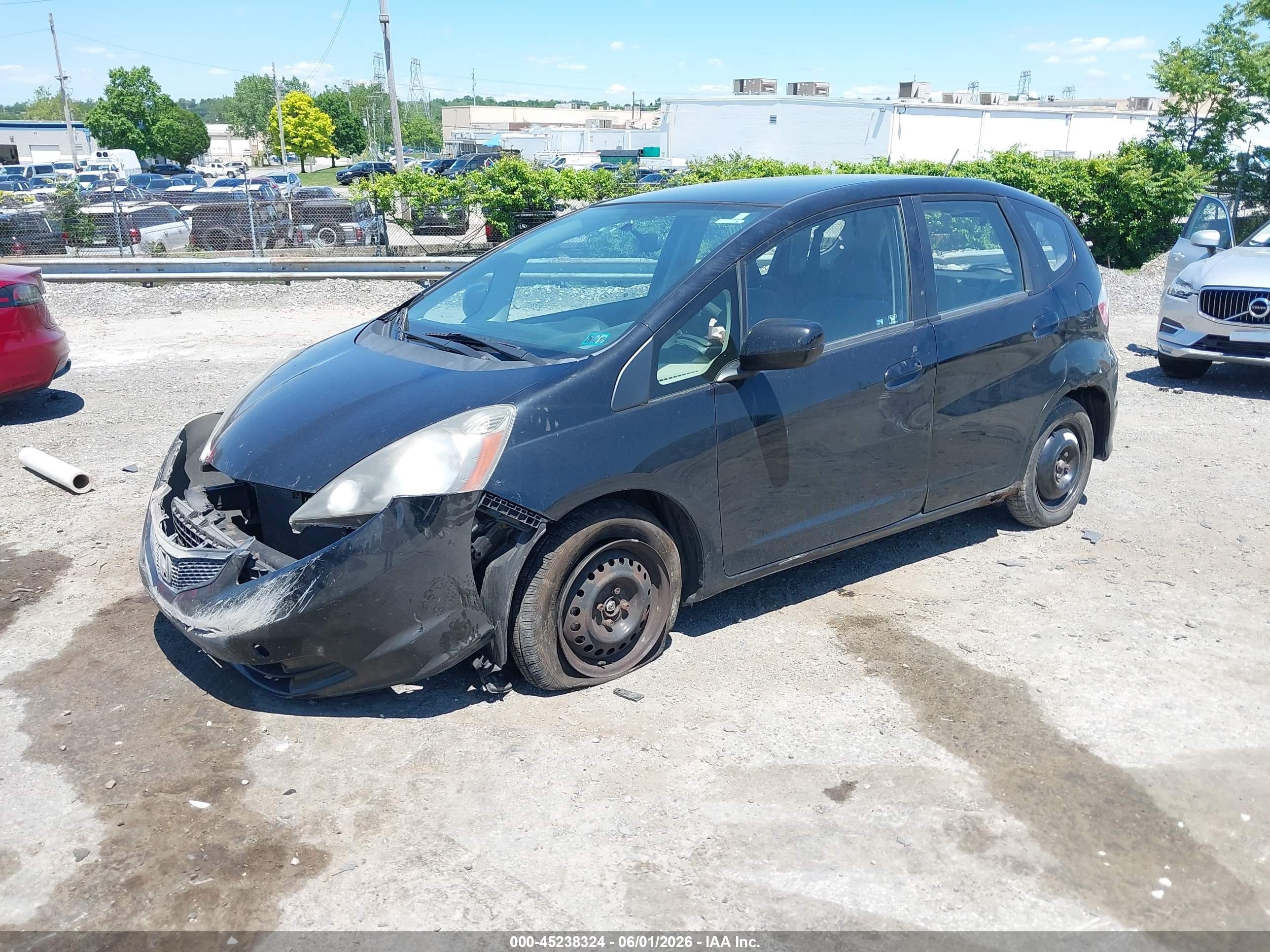 2012 Honda Fit   Black vin: JHMGE8H30CS008121
