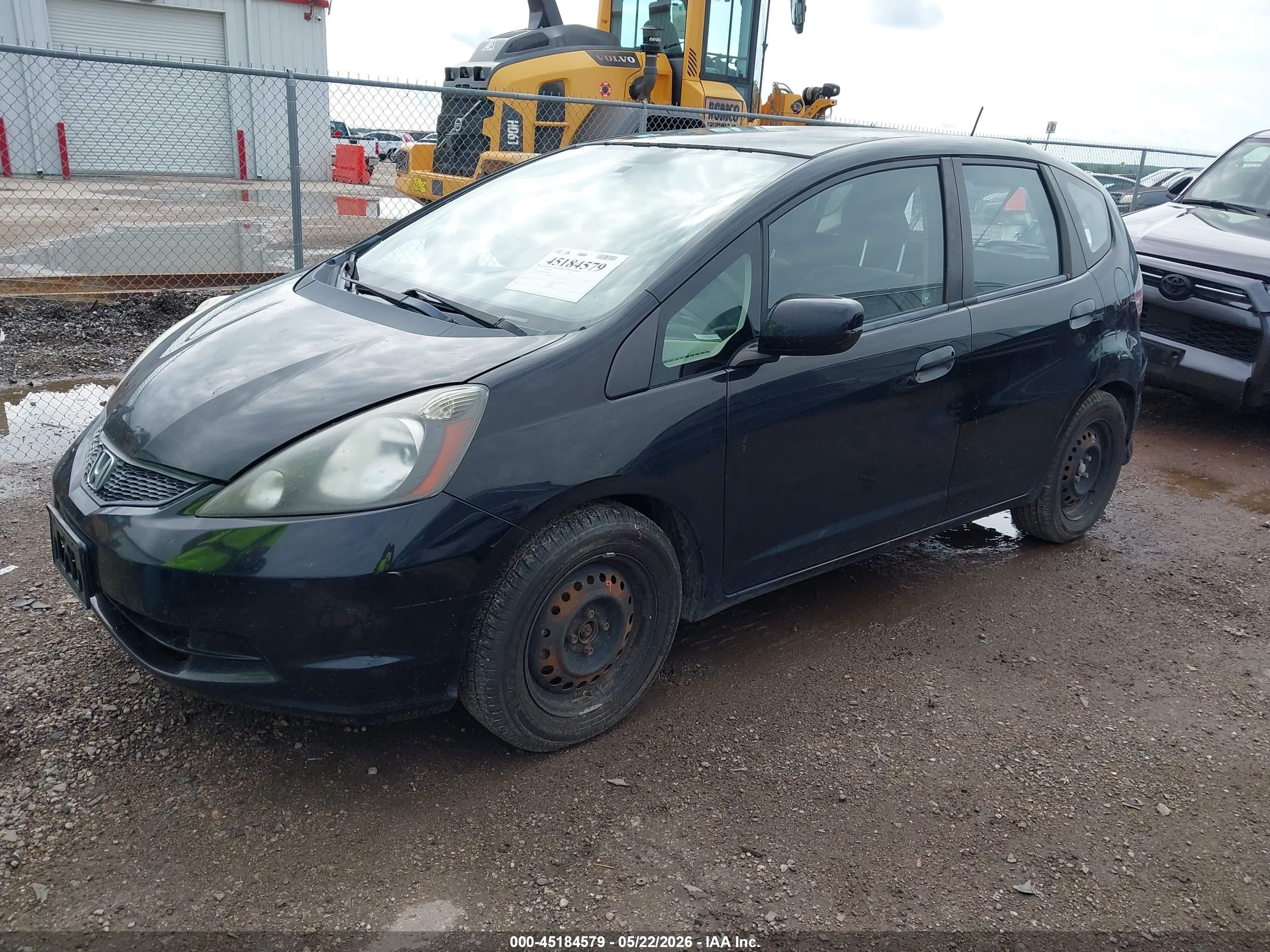 2013 Honda Fit   Black vin: JHMGE8H30DC008261