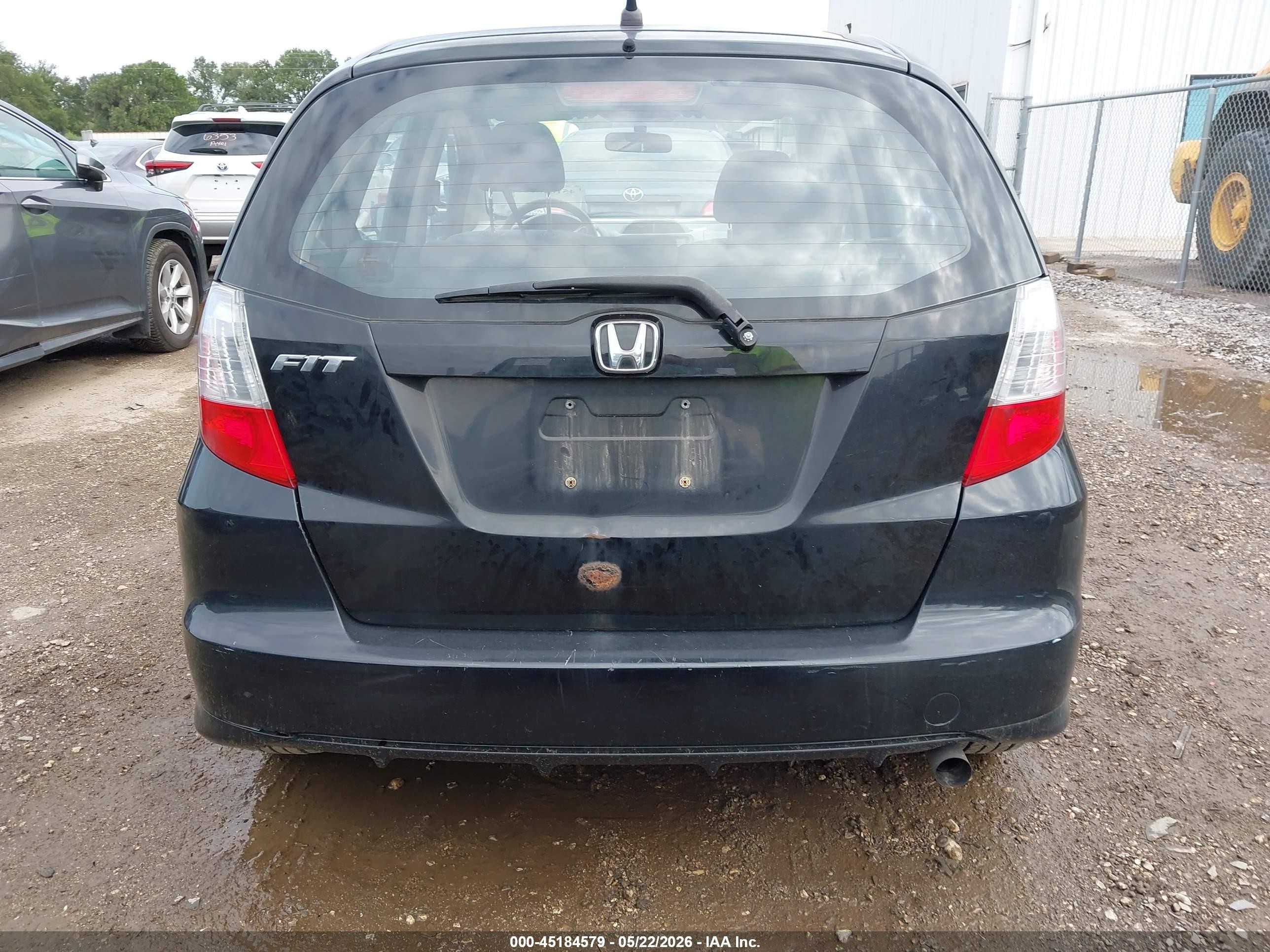 2013 Honda Fit   Black vin: JHMGE8H30DC008261