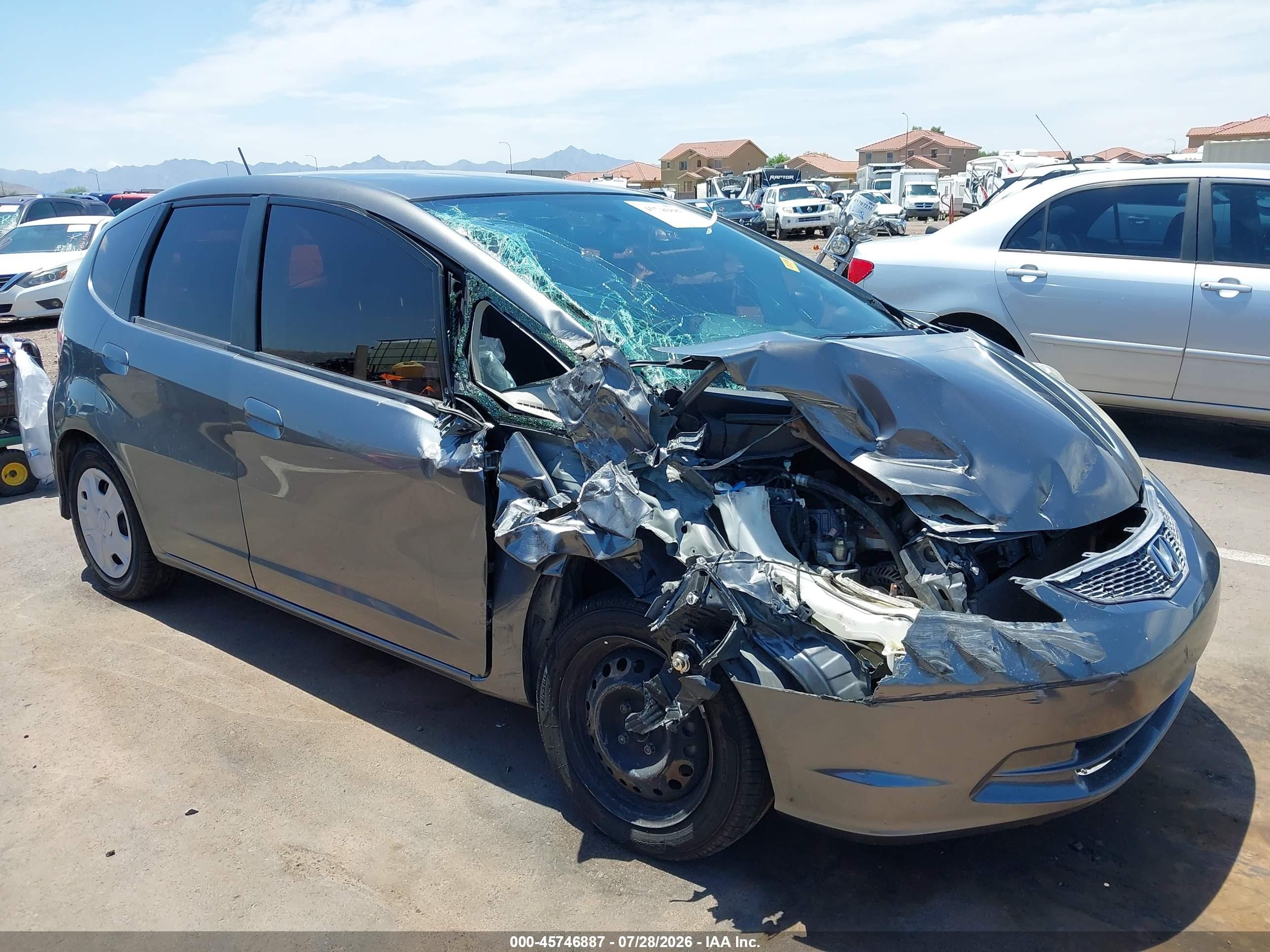 2013 Honda Fit   Gray vin: JHMGE8H30DC056746