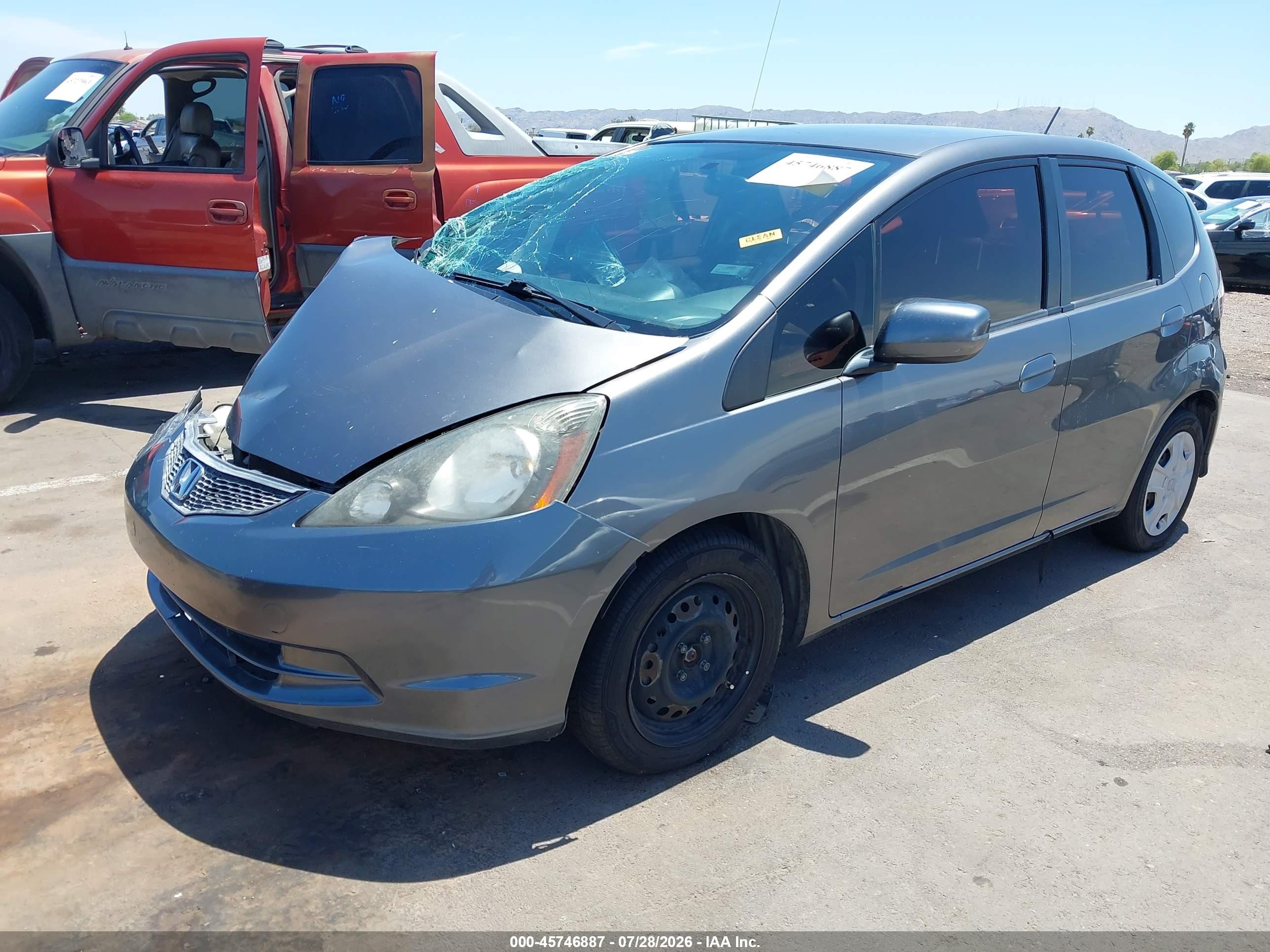 2013 Honda Fit   Gray vin: JHMGE8H30DC056746