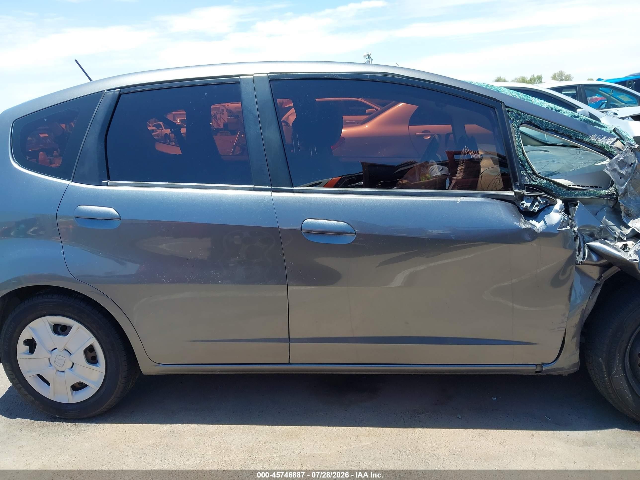 2013 Honda Fit   Gray vin: JHMGE8H30DC056746