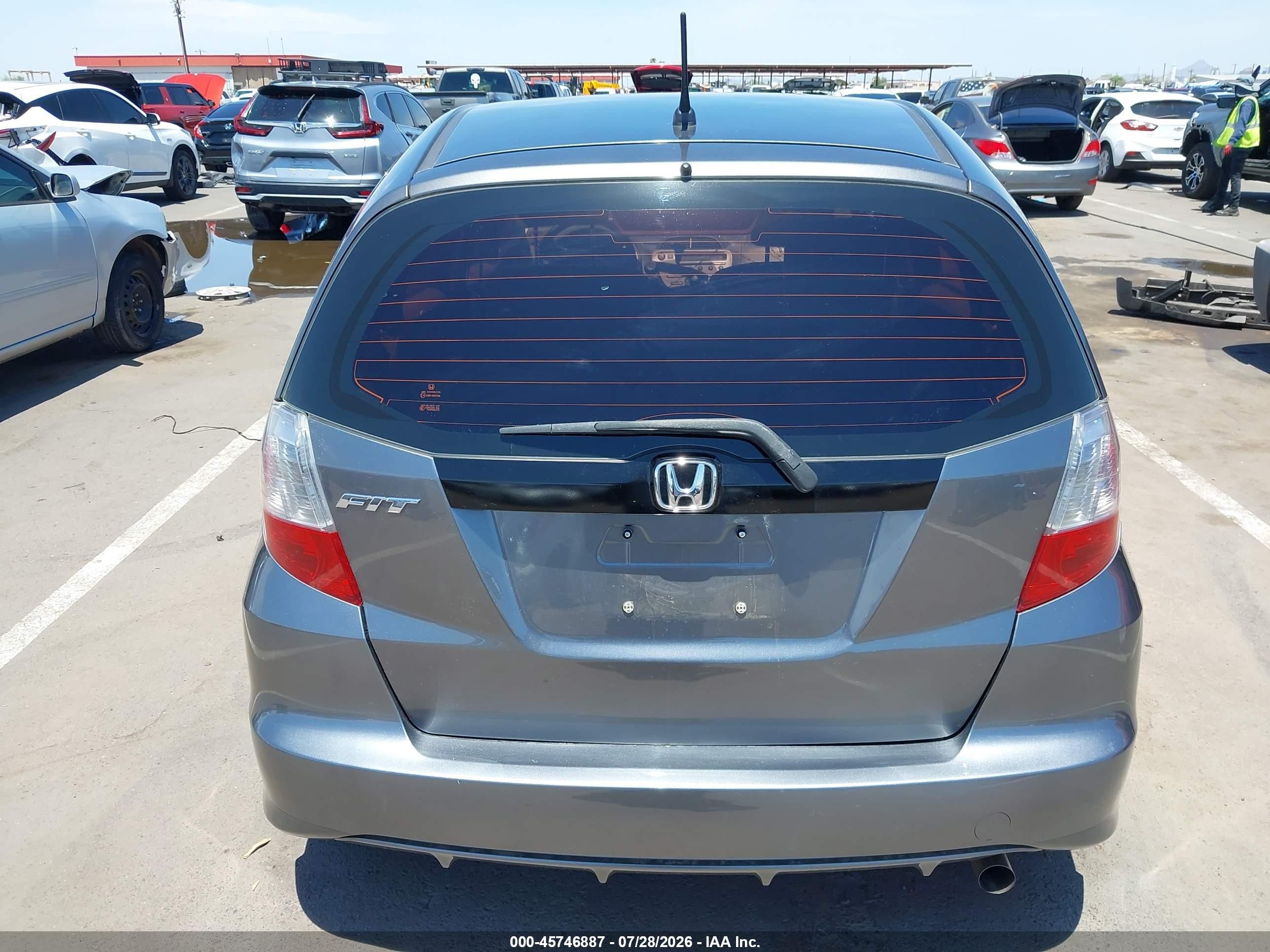 2013 Honda Fit   Gray vin: JHMGE8H30DC056746