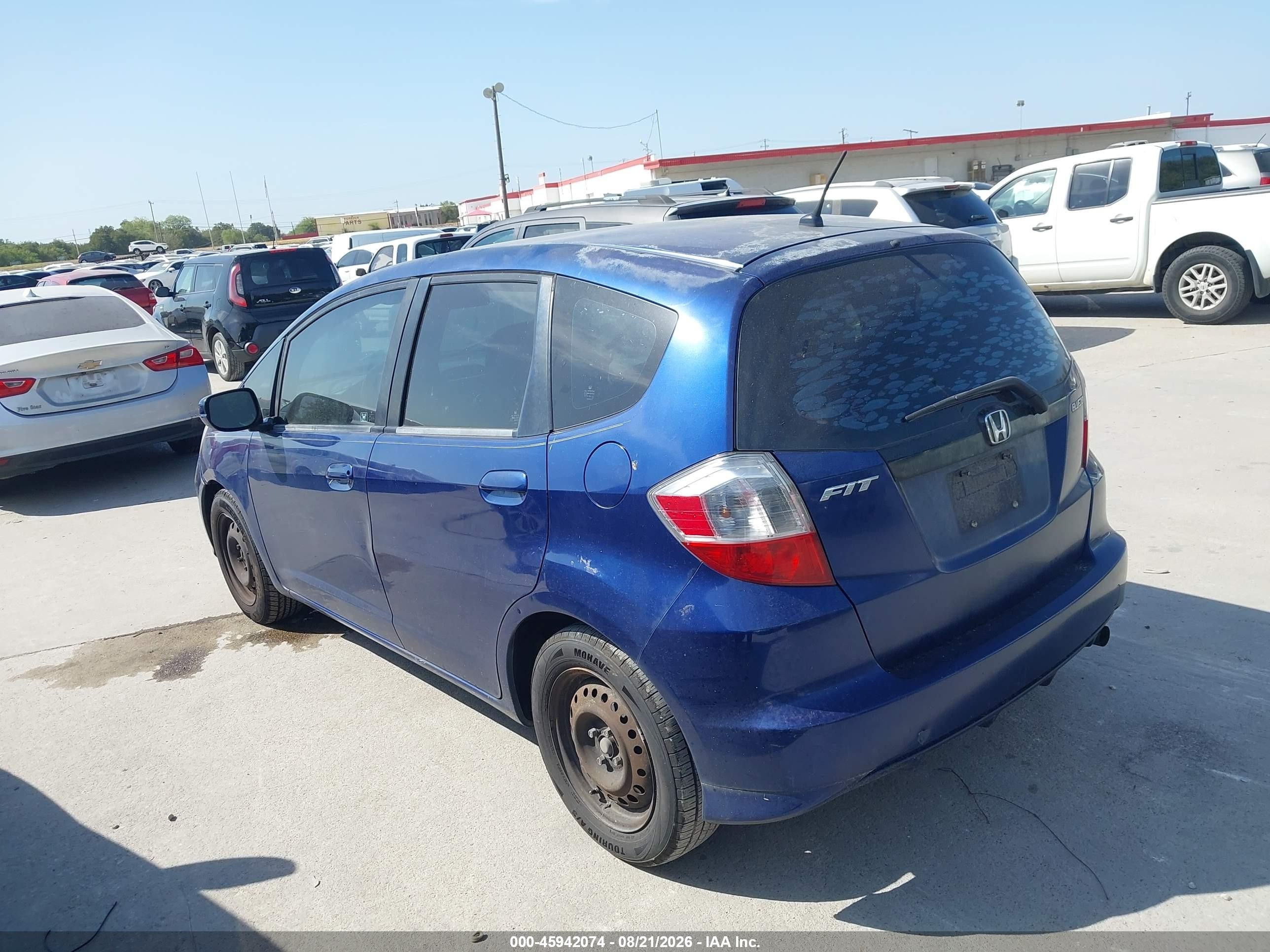 2013 Honda Fit   Blue vin: JHMGE8H30DC057475