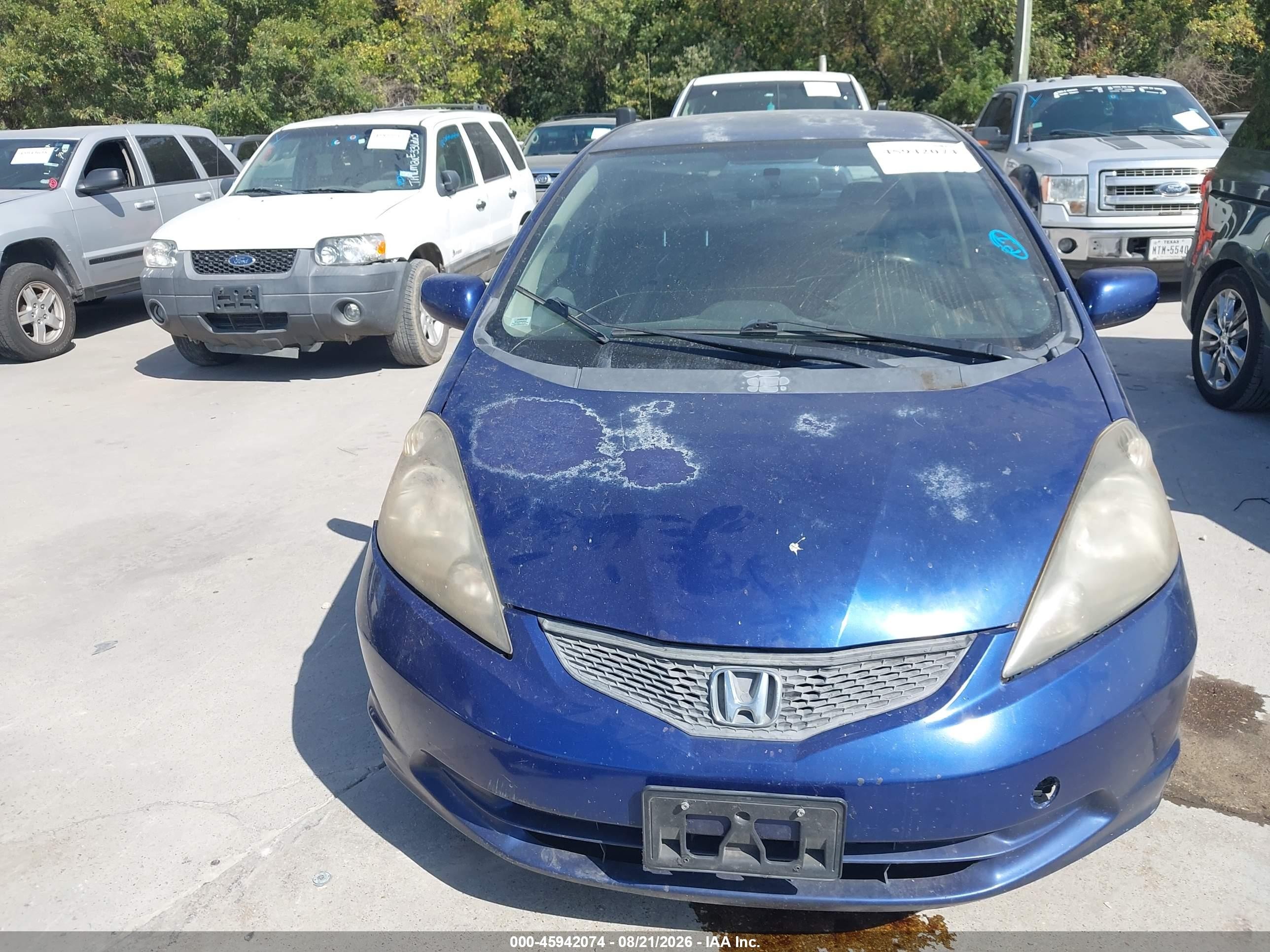 2013 Honda Fit   Blue vin: JHMGE8H30DC057475