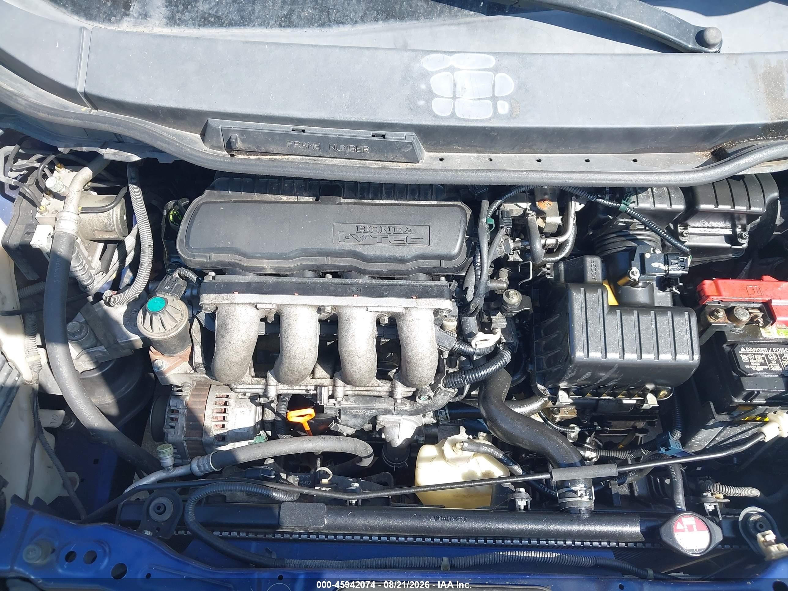 2013 Honda Fit   Blue vin: JHMGE8H30DC057475