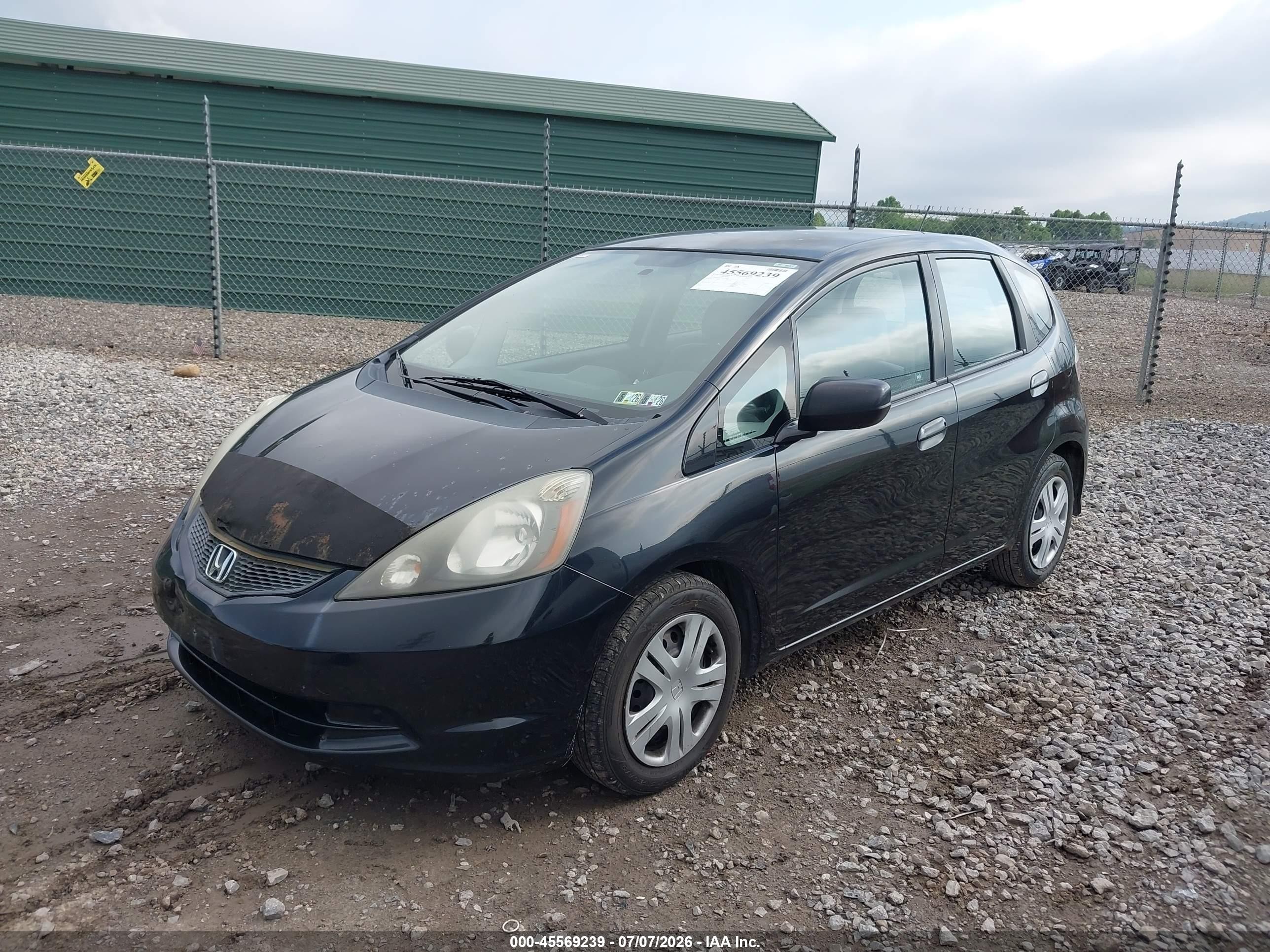 2011 Honda Fit   Black vin: JHMGE8H31BC010646