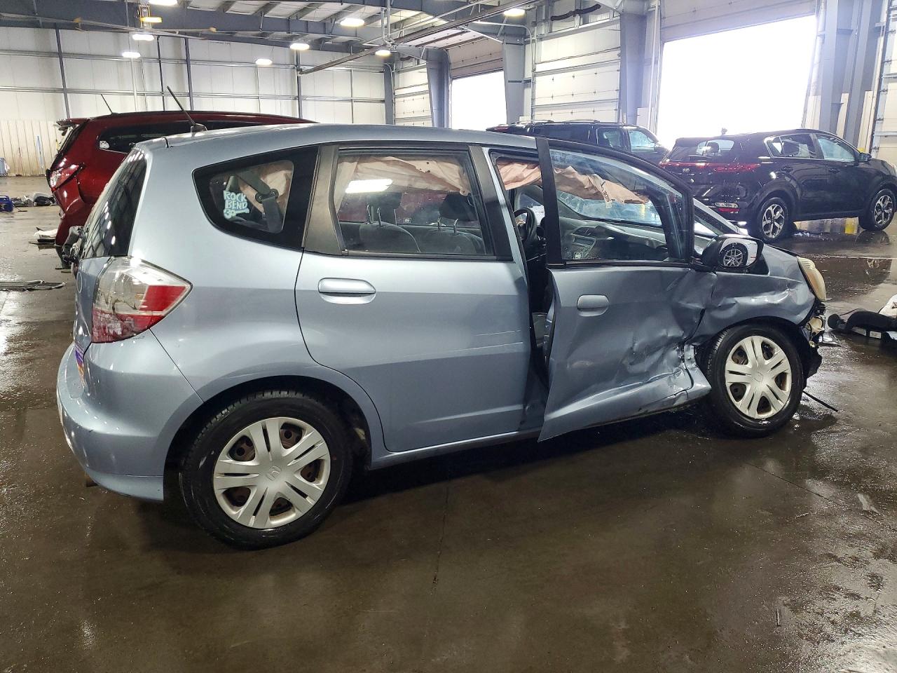 2011 Honda Fit Blue vin: JHMGE8H31BC025180