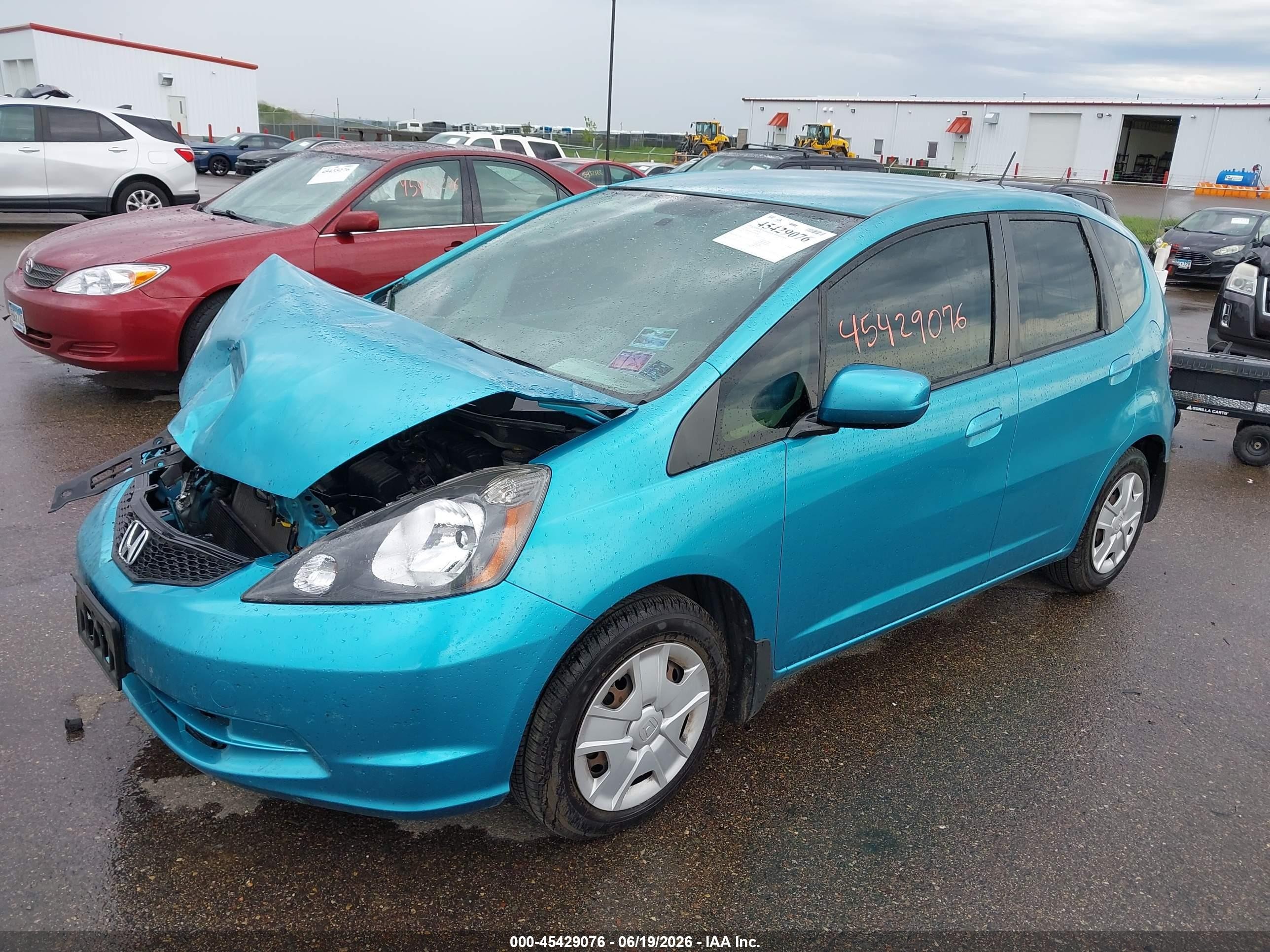 2012 Honda Fit   Blue vin: JHMGE8H31CC002998