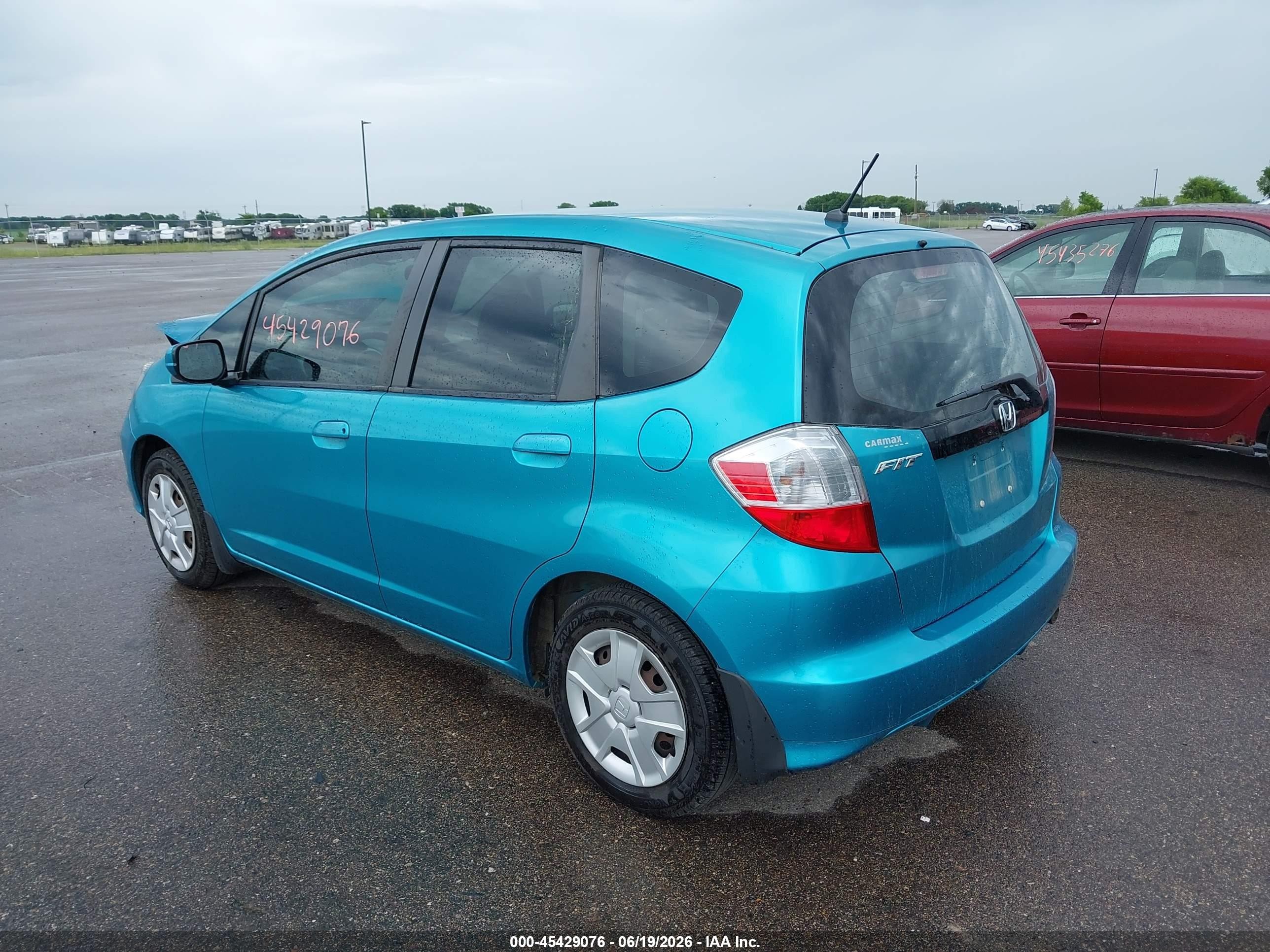 2012 Honda Fit   Blue vin: JHMGE8H31CC002998