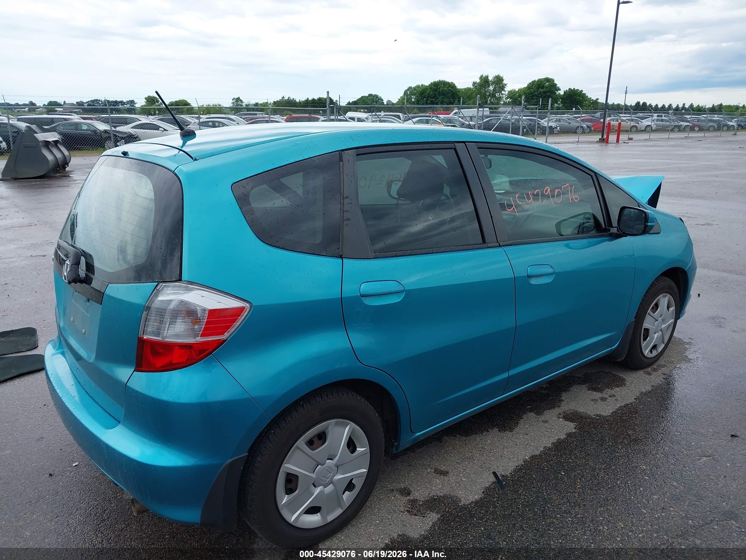 2012 Honda Fit   Blue vin: JHMGE8H31CC002998