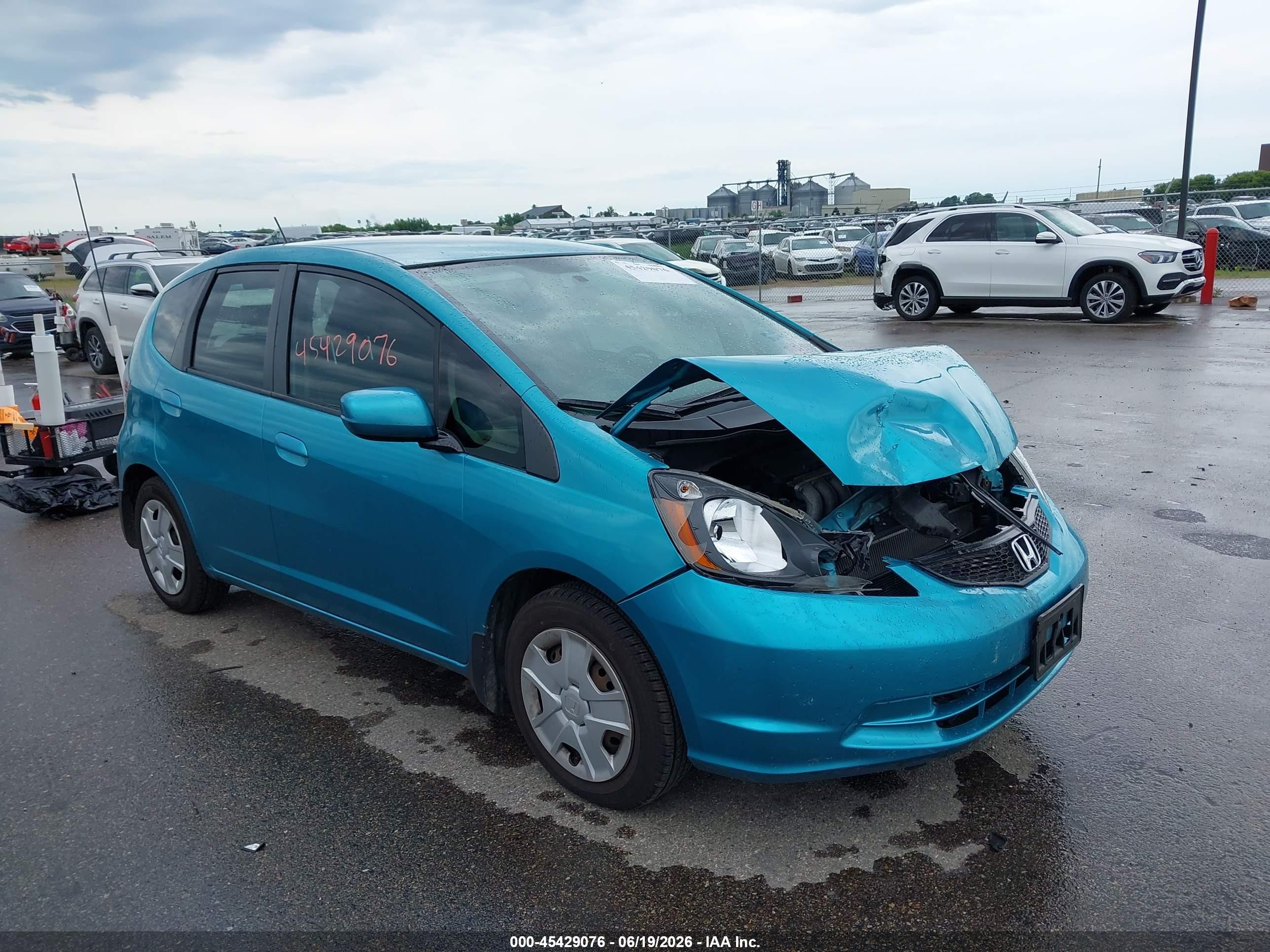 2012 Honda Fit   Blue vin: JHMGE8H31CC002998