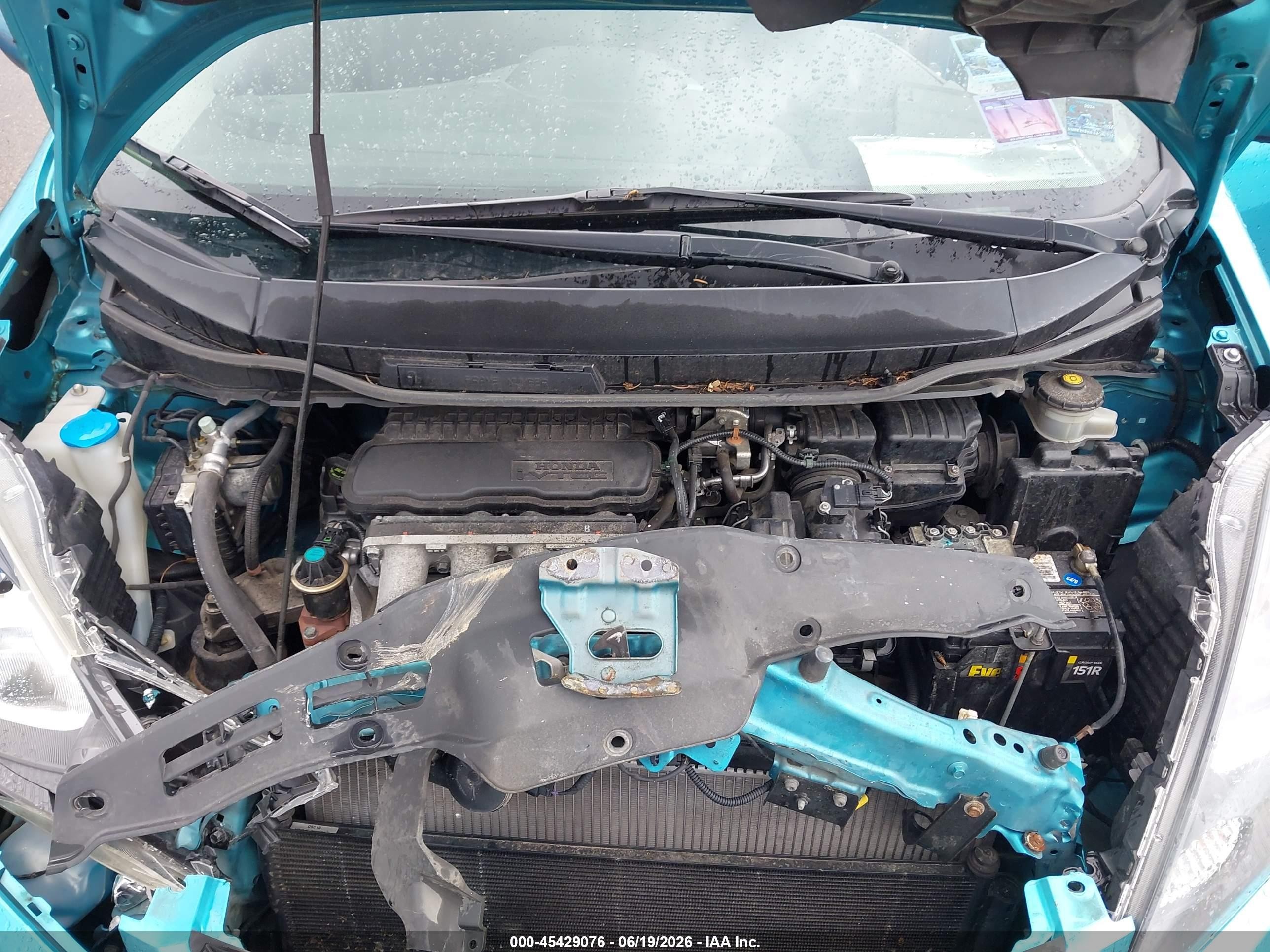 2012 Honda Fit   Blue vin: JHMGE8H31CC002998