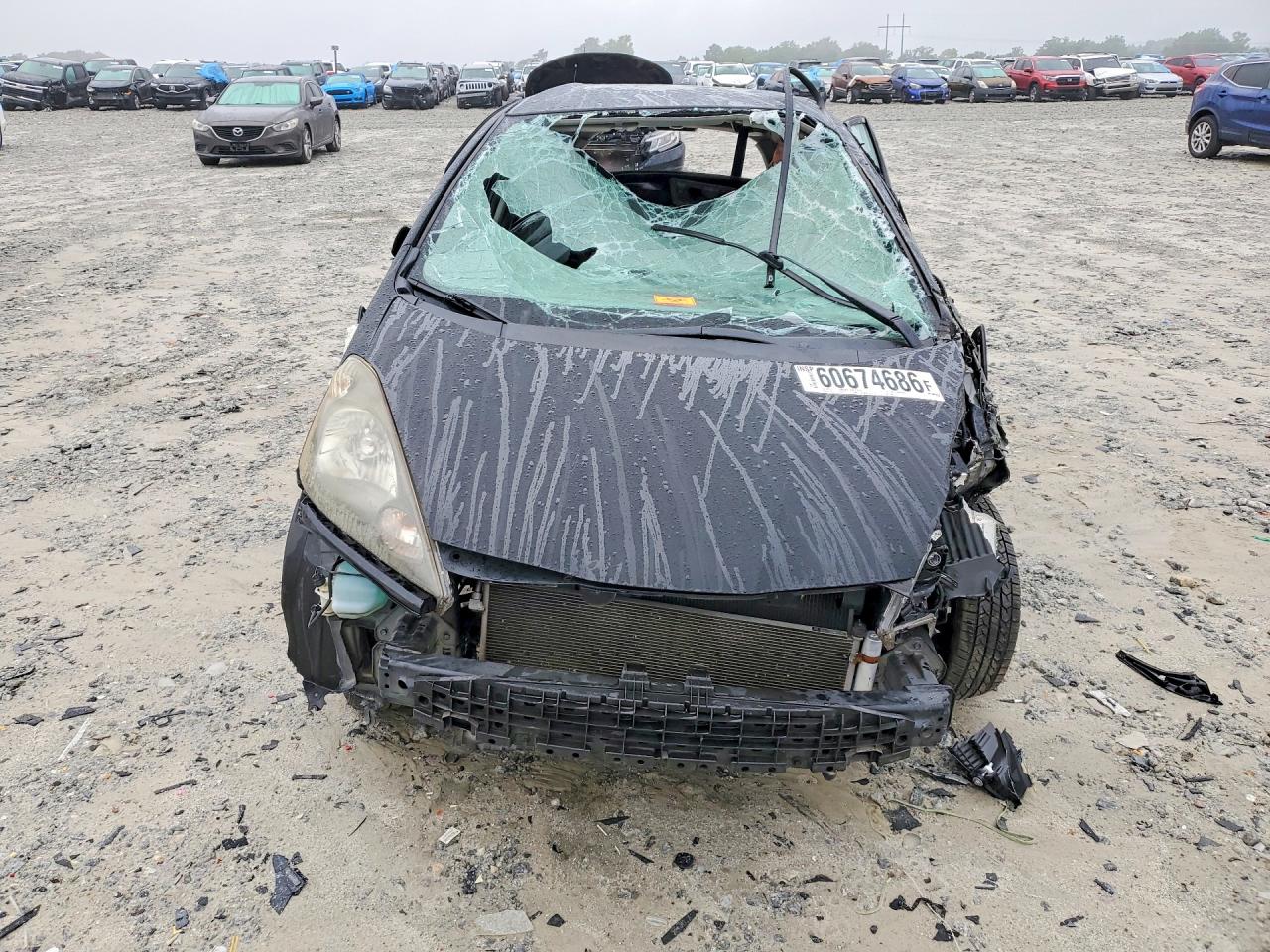 2012 Honda Fit Black vin: JHMGE8H31CC036178