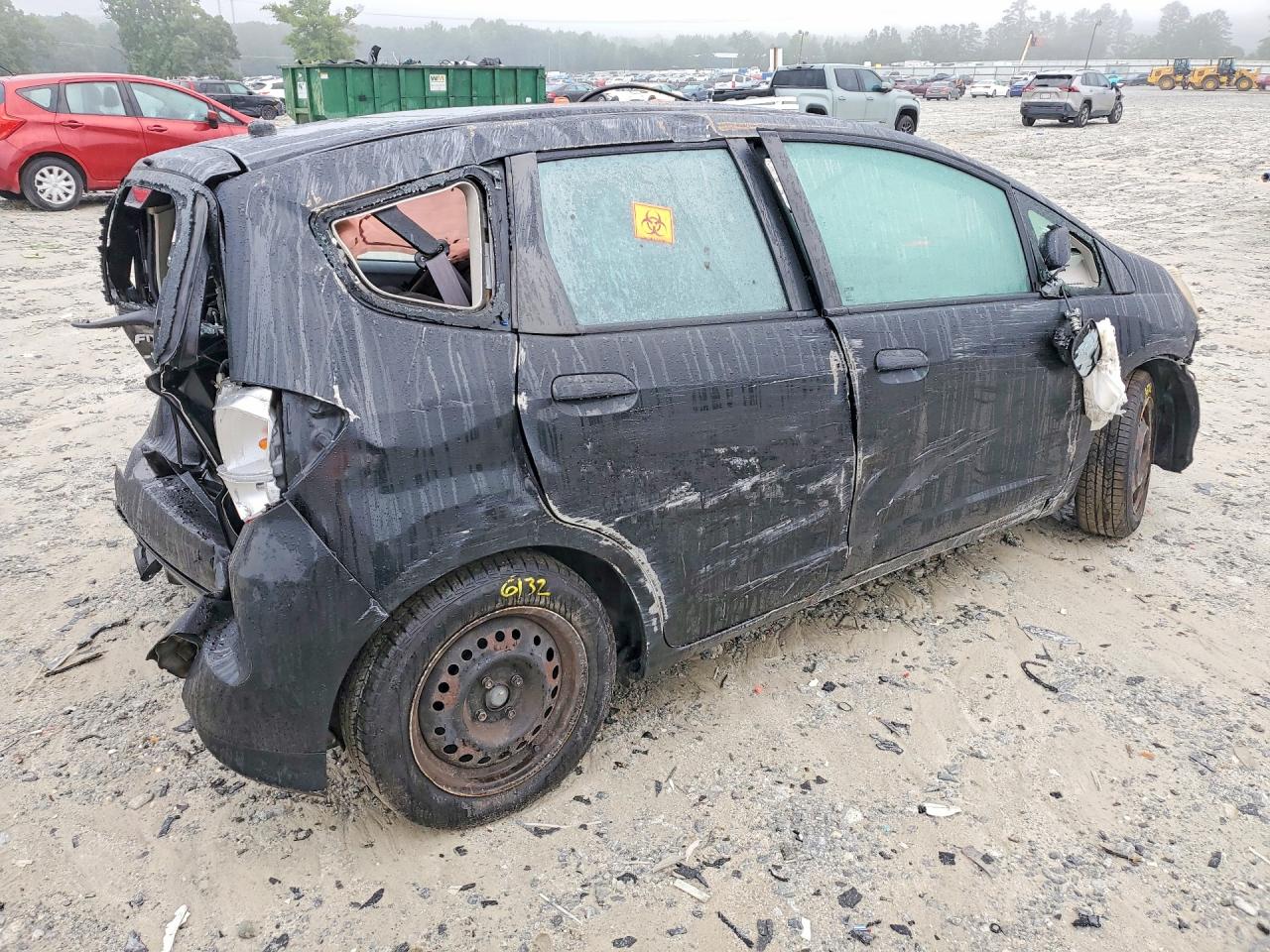 2012 Honda Fit Black vin: JHMGE8H31CC036178