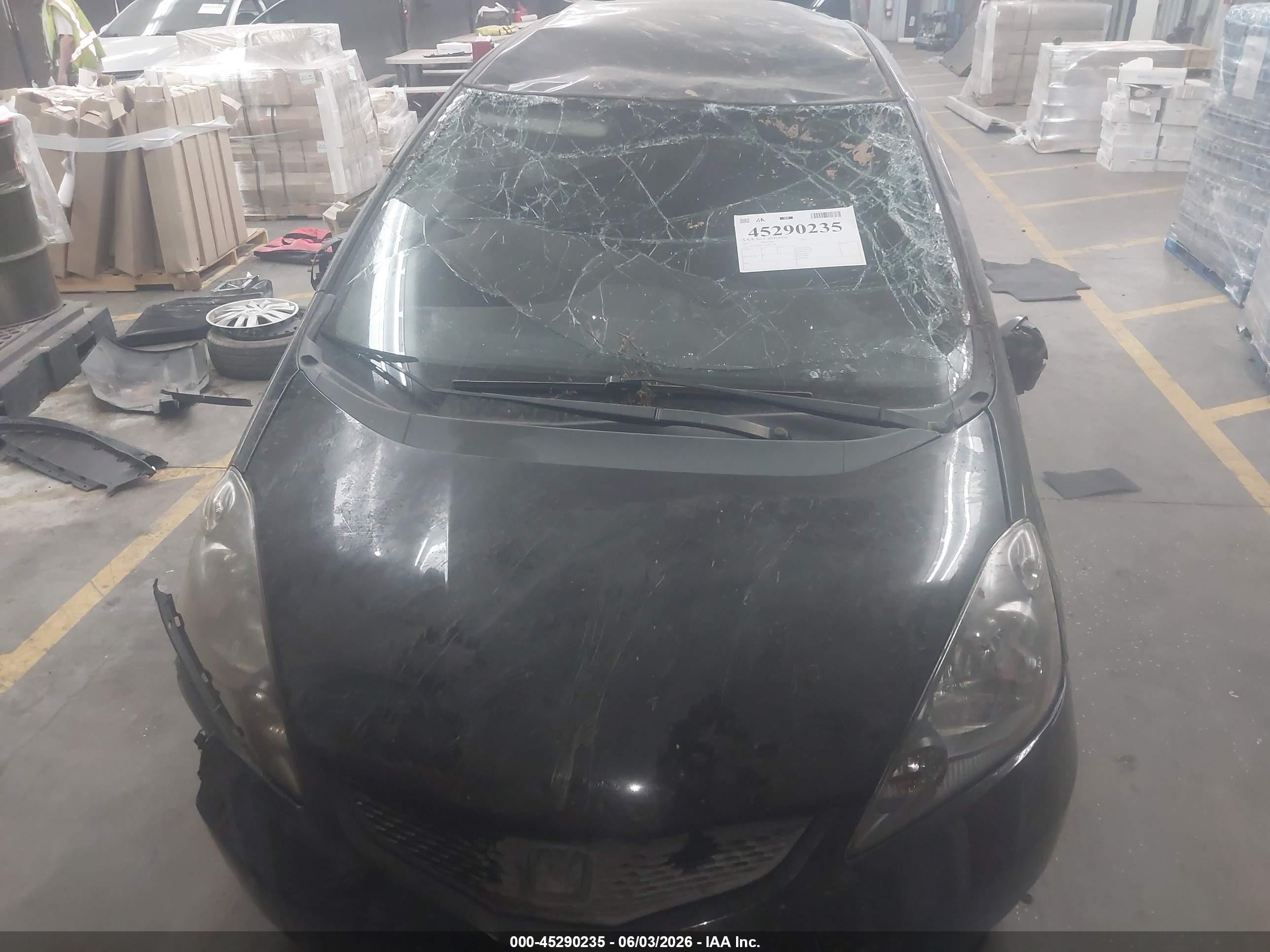2012 Honda Fit   Black vin: JHMGE8H31CS001338