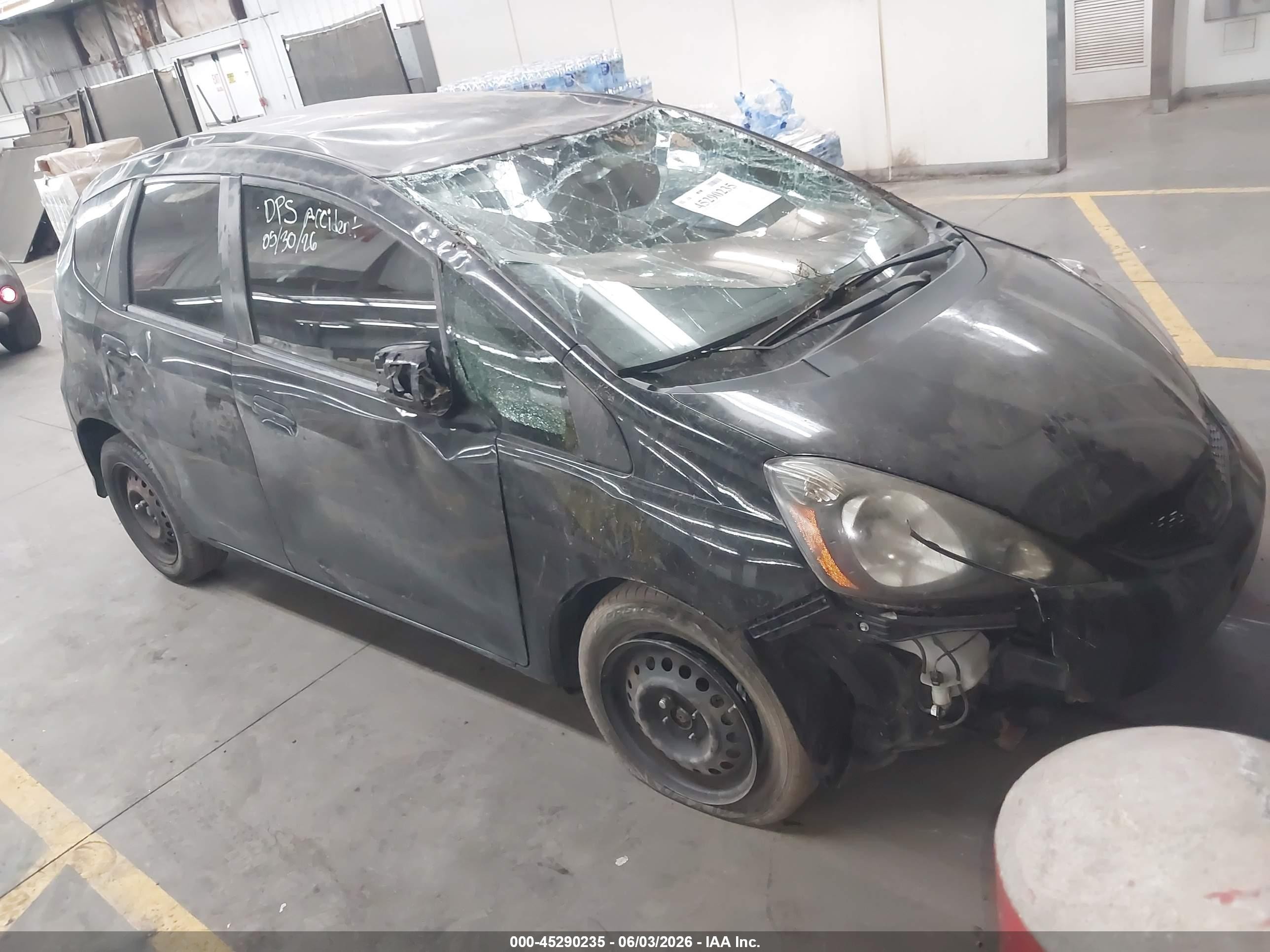 2012 Honda Fit   Black vin: JHMGE8H31CS001338