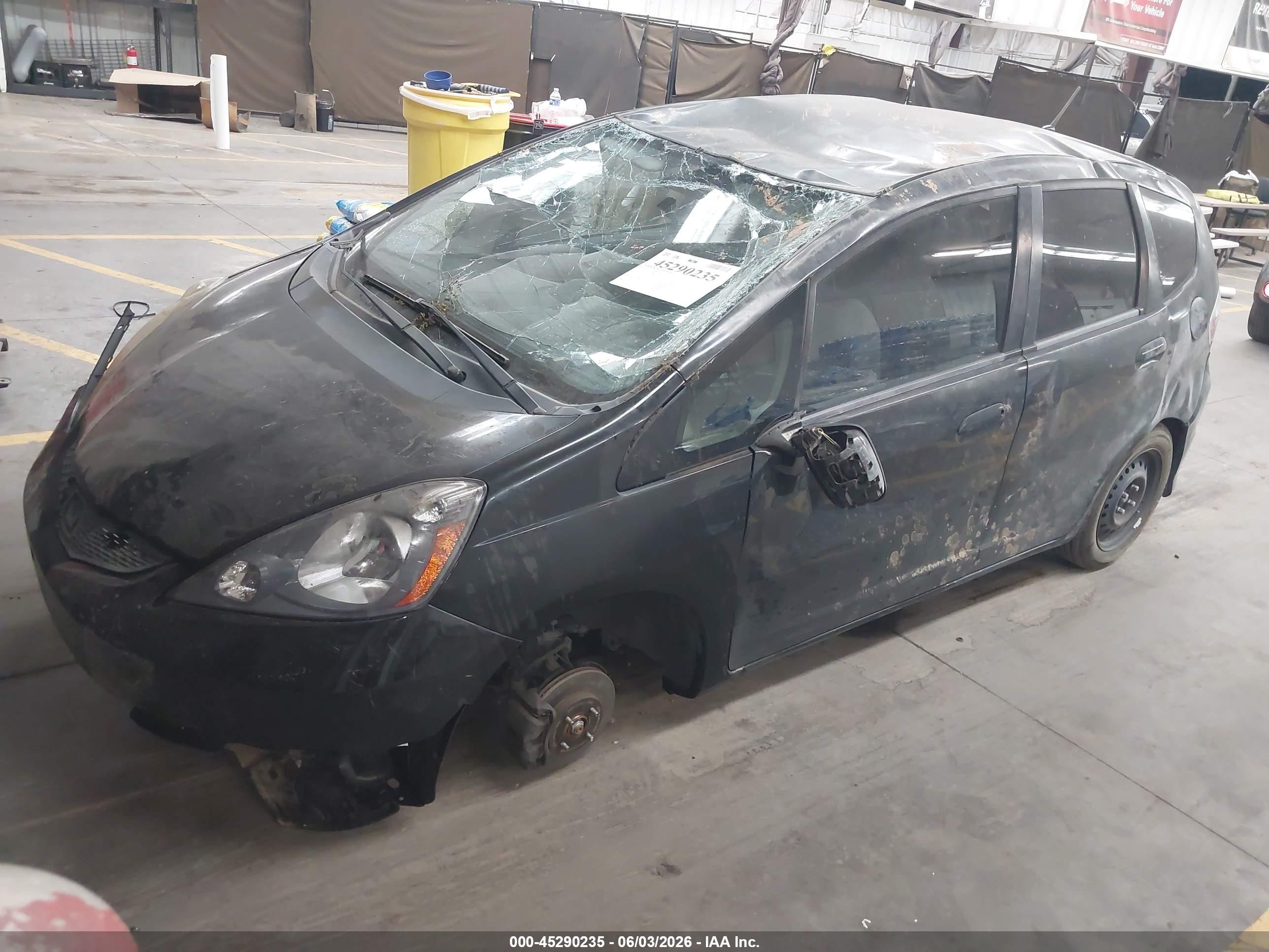 2012 Honda Fit   Black vin: JHMGE8H31CS001338