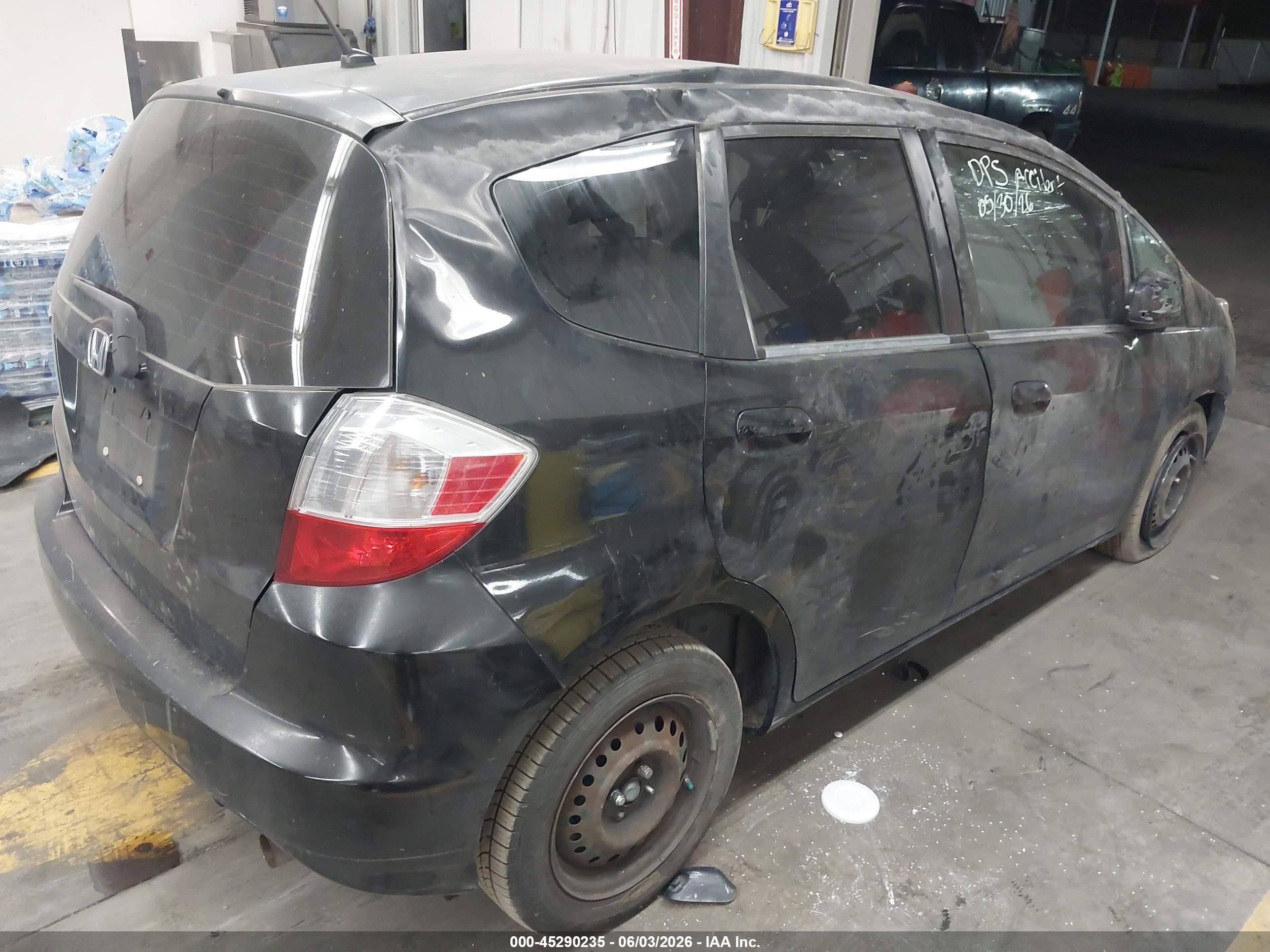 2012 Honda Fit   Black vin: JHMGE8H31CS001338