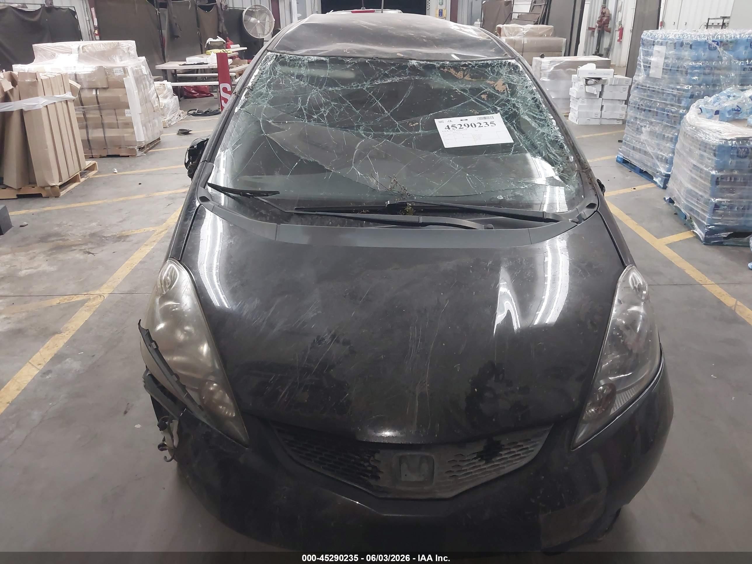 2012 Honda Fit   Black vin: JHMGE8H31CS001338