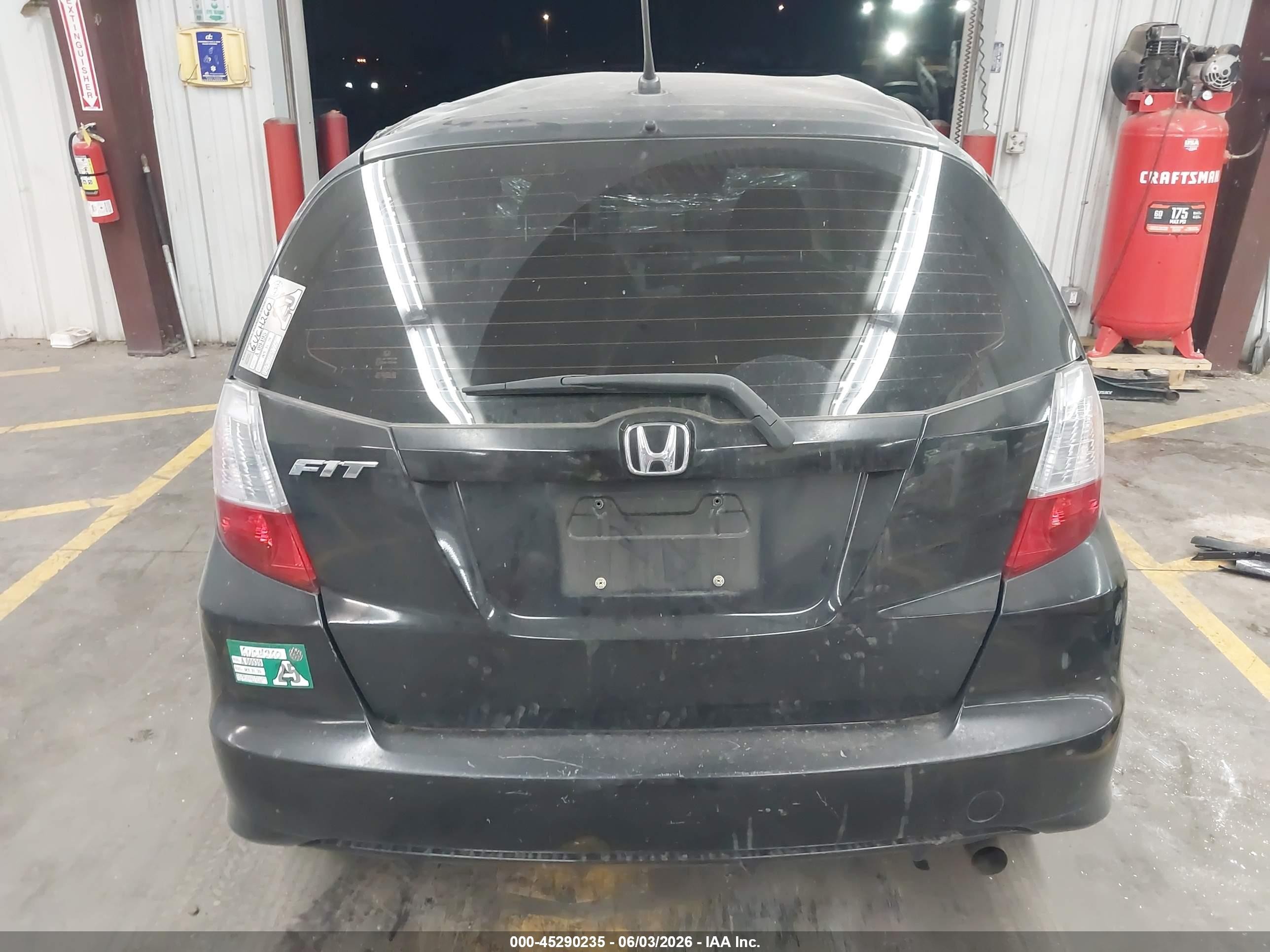 2012 Honda Fit   Black vin: JHMGE8H31CS001338