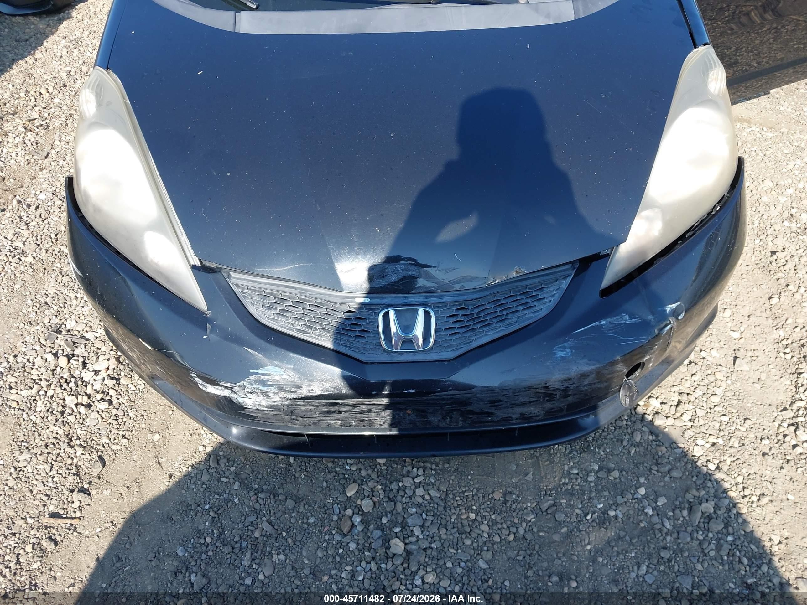 2012 Honda Fit   Black vin: JHMGE8H31CS002621