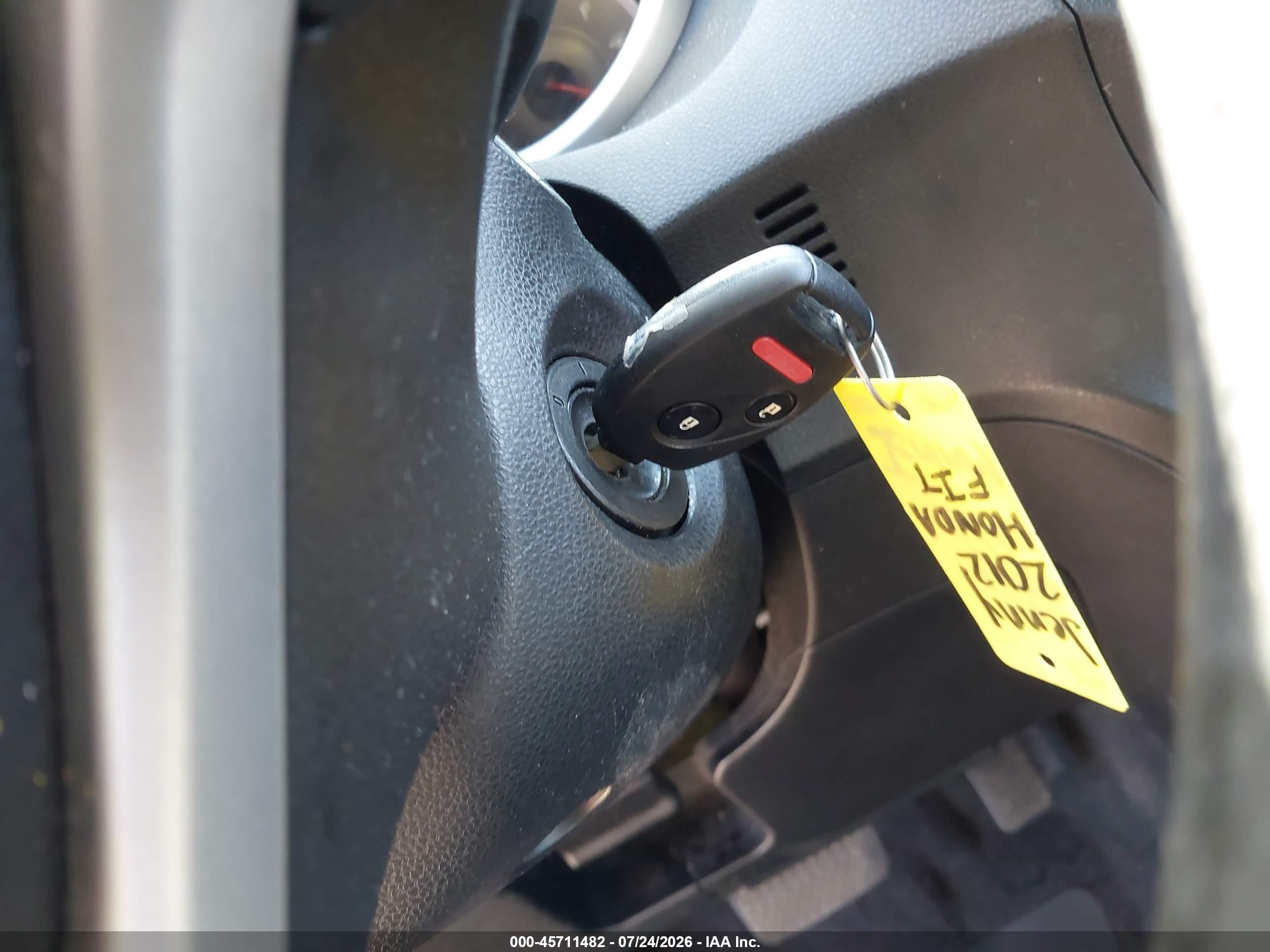 2012 Honda Fit   Black vin: JHMGE8H31CS002621