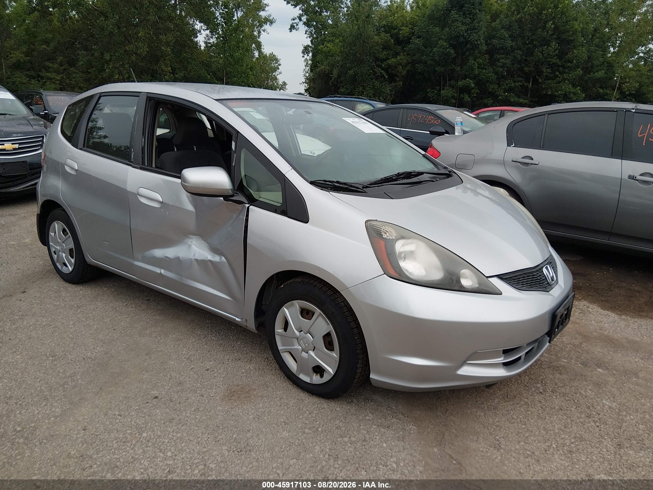 2012 Honda Fit   Silver vin: JHMGE8H31CS005261