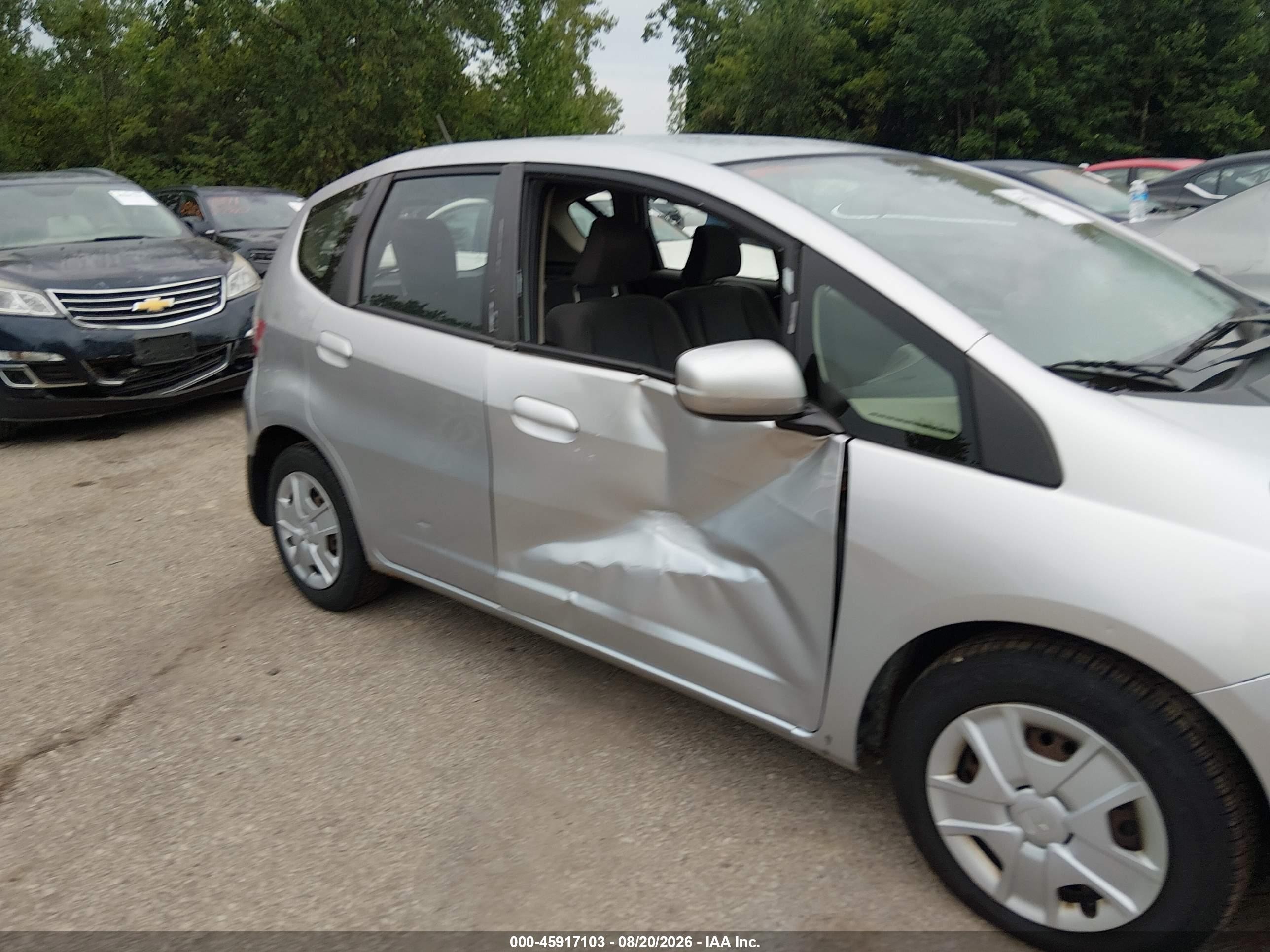 2012 Honda Fit   Silver vin: JHMGE8H31CS005261