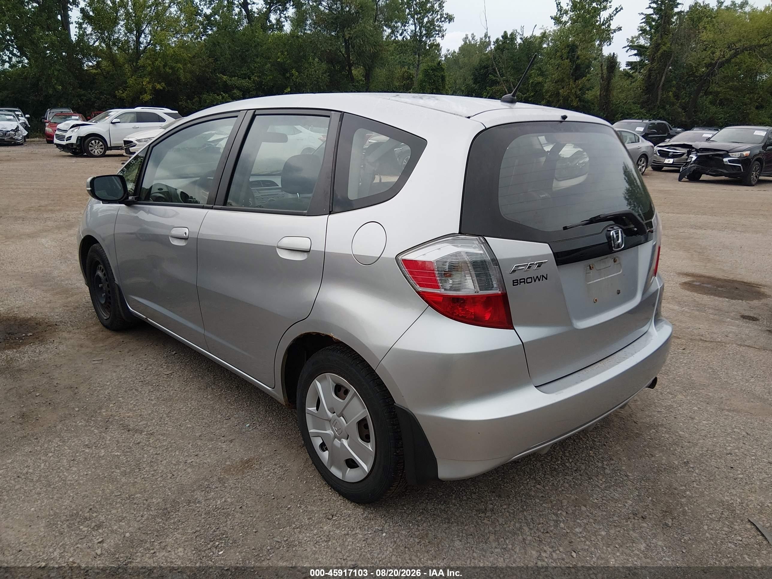 2012 Honda Fit   Silver vin: JHMGE8H31CS005261