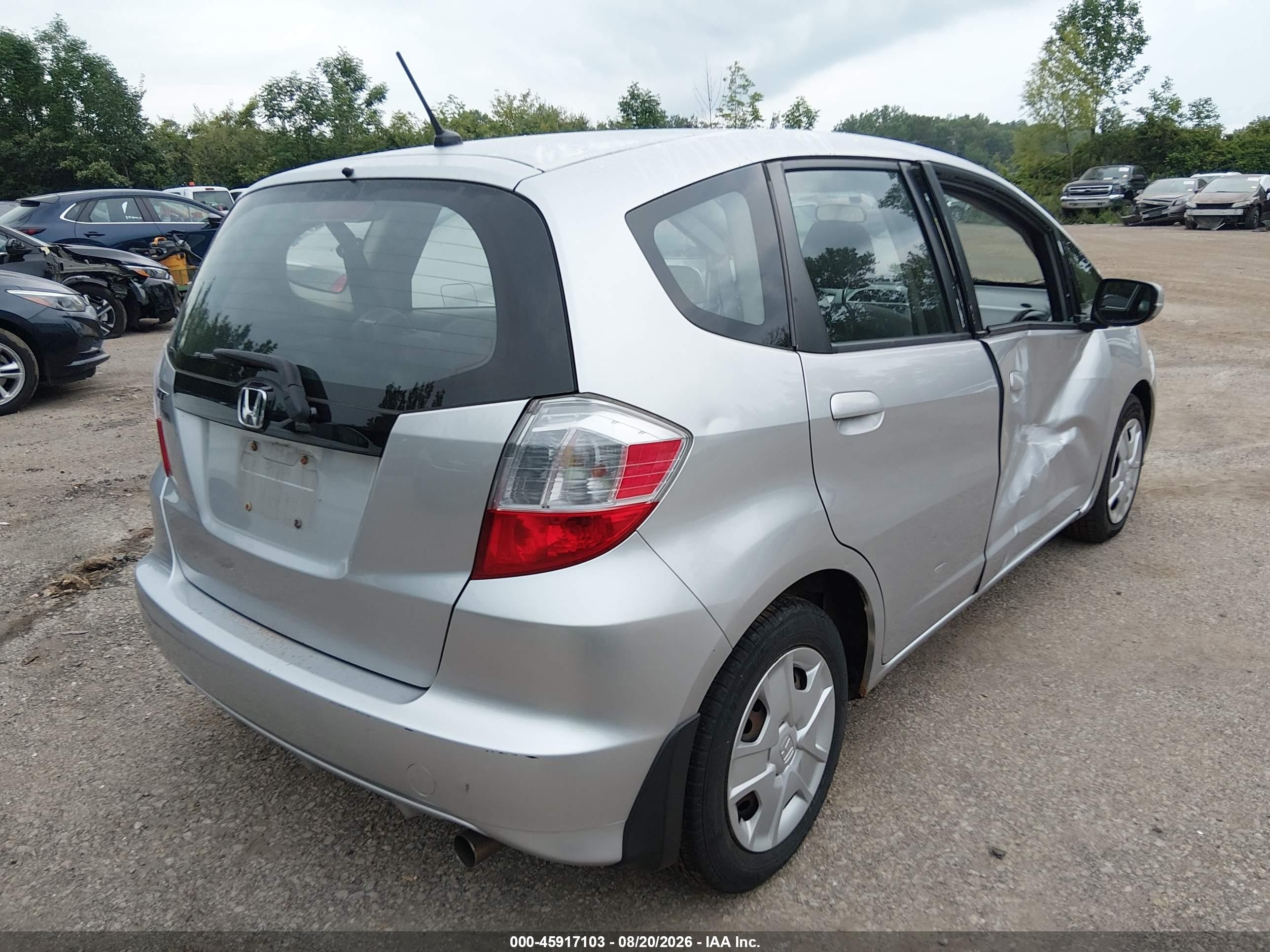 2012 Honda Fit   Silver vin: JHMGE8H31CS005261