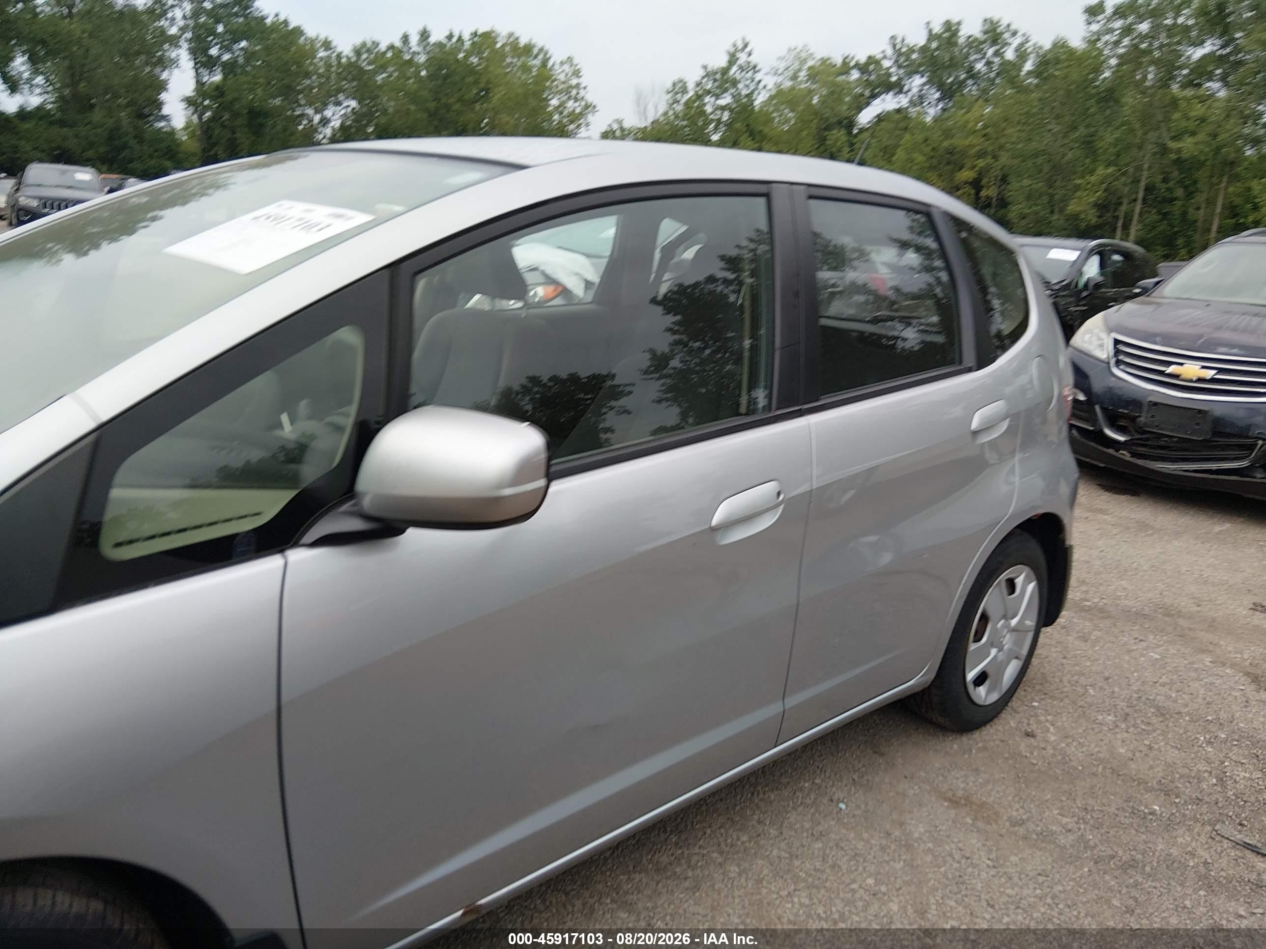 2012 Honda Fit   Silver vin: JHMGE8H31CS005261